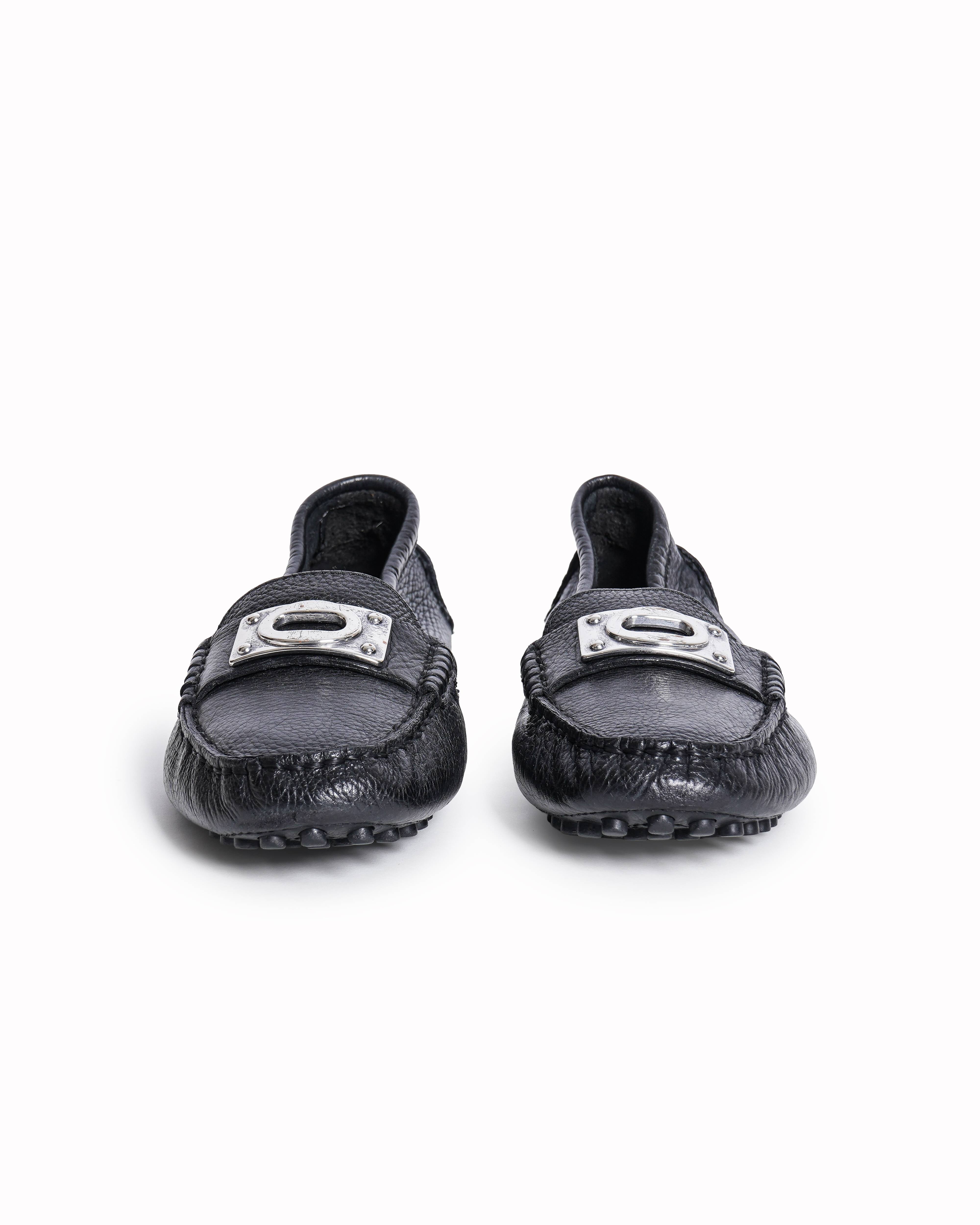 Coach Napoleon Pebbled Leather Driving Loafers