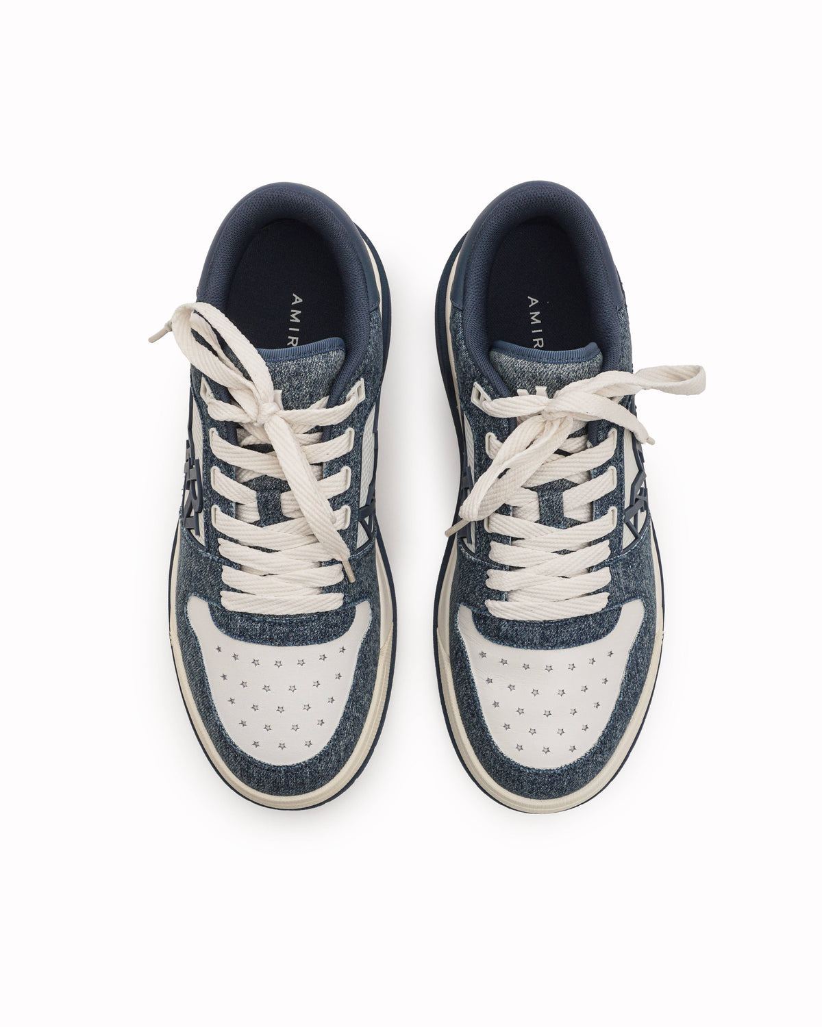 Amiri Vintage Washed Indigo Denim Low Sneakers