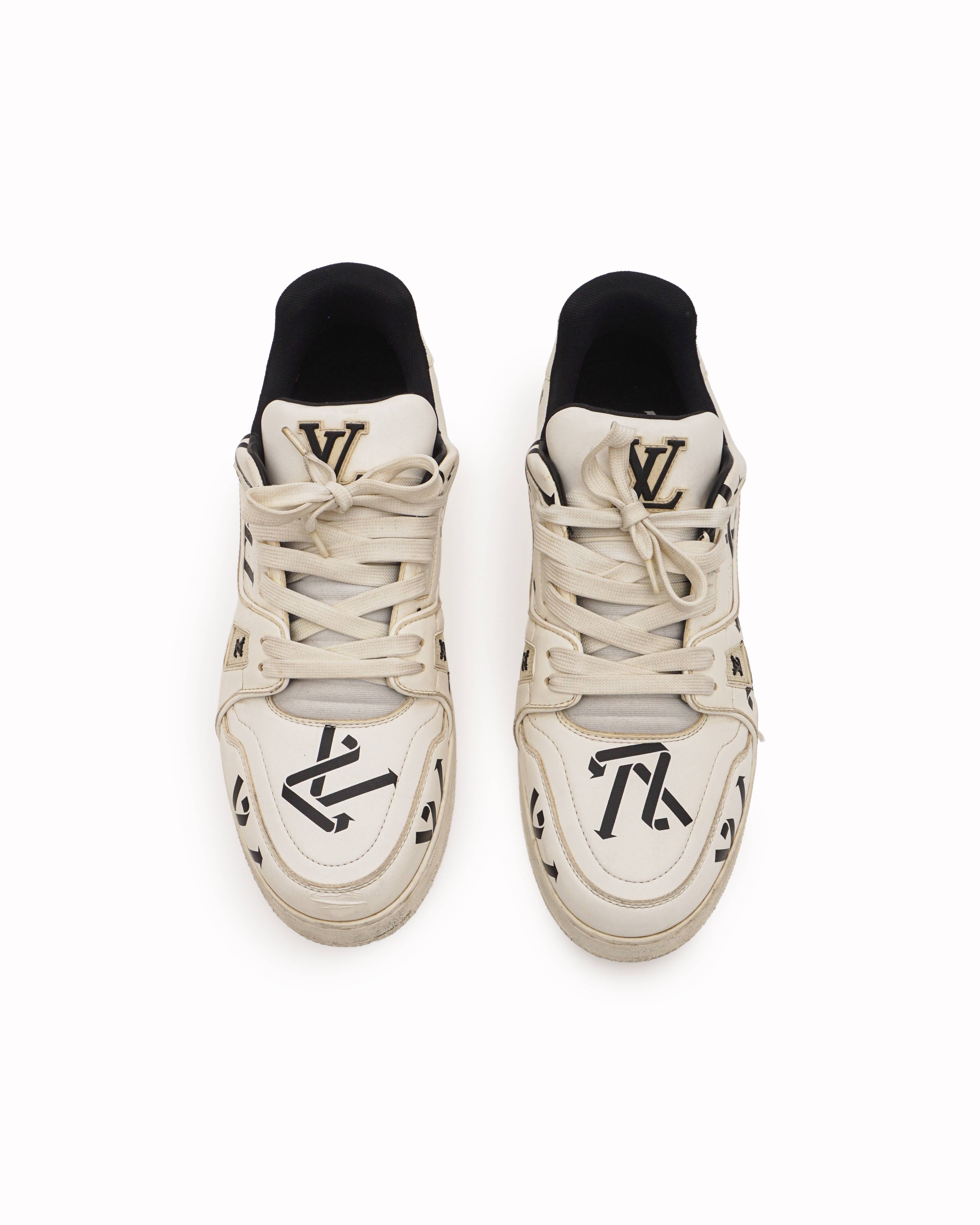Louis Vuitton Sustainable LV Trainer White & Black Men's Sneakers