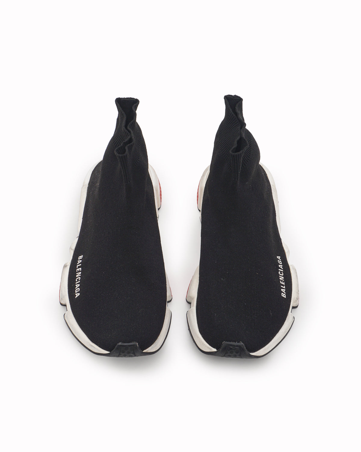 Balenciaga Black Technical Knit Speed Trainer Sneakers