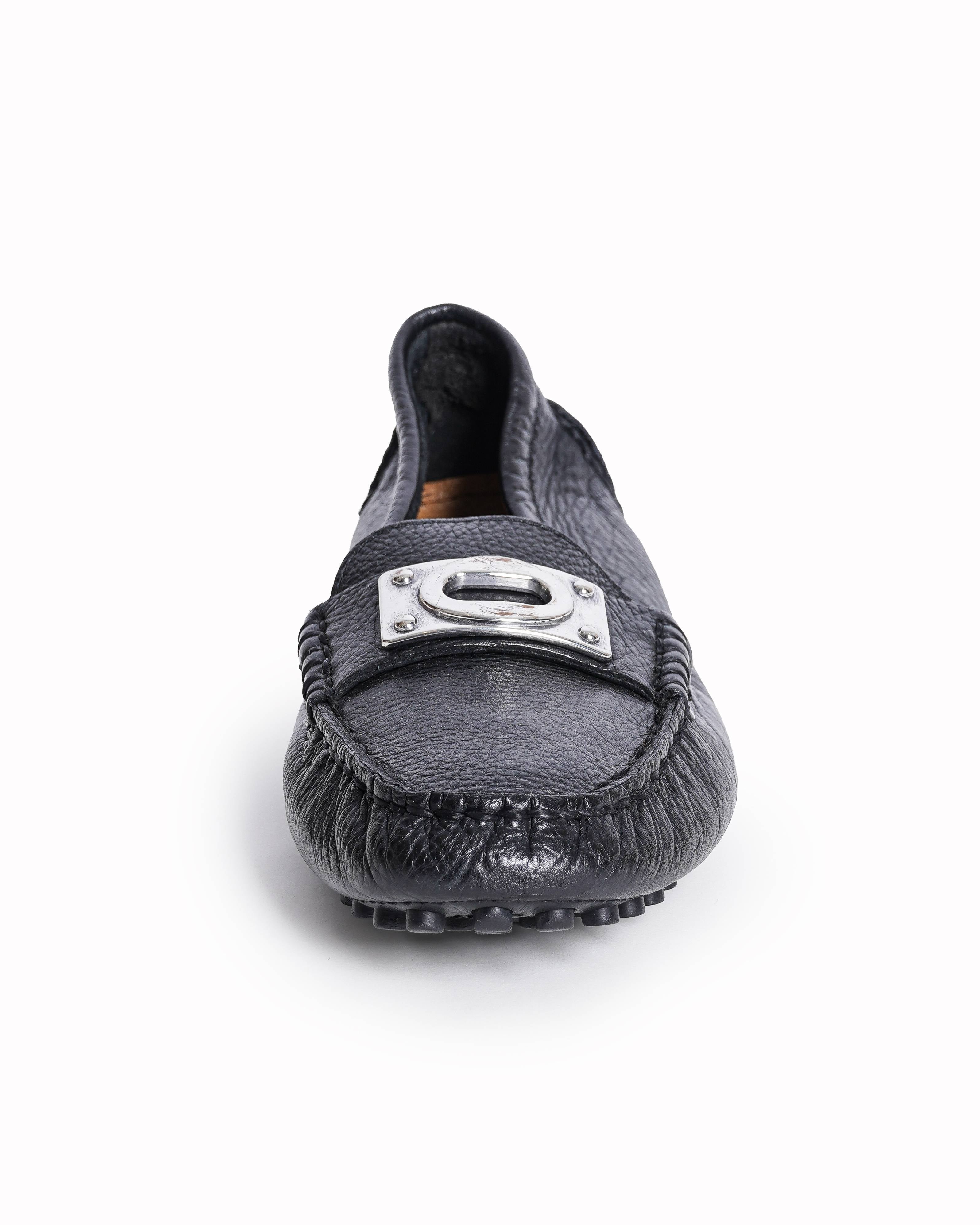 Coach Napoleon Pebbled Leather Driving Loafers