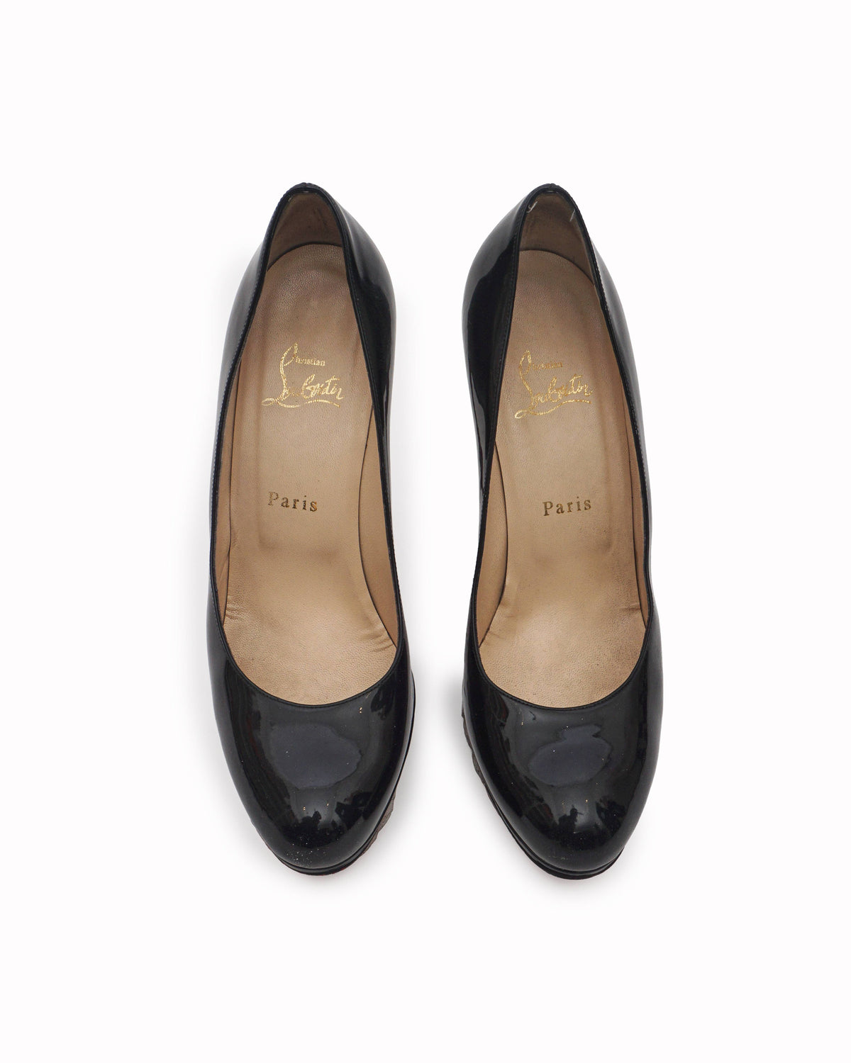 Christian Louboutin Black Patent Leather Pumps