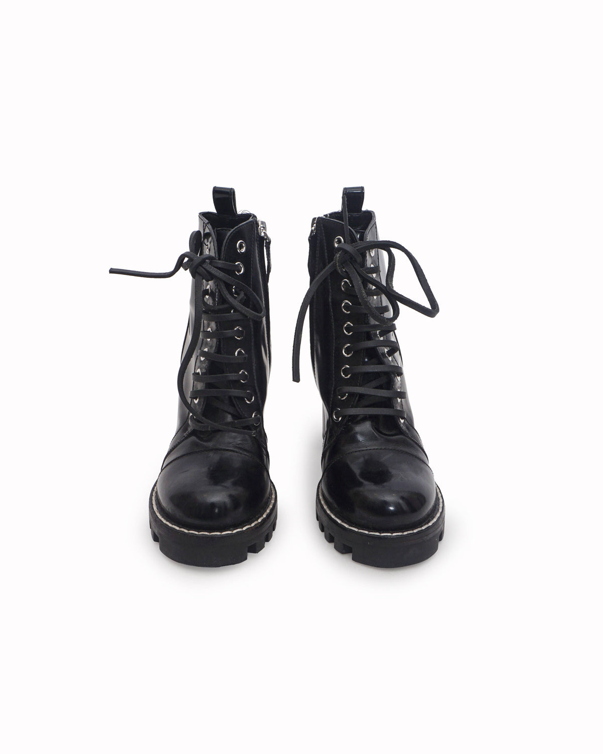 Louis Vuitton Black Leather Star Trail Block Heel Ankle Boots