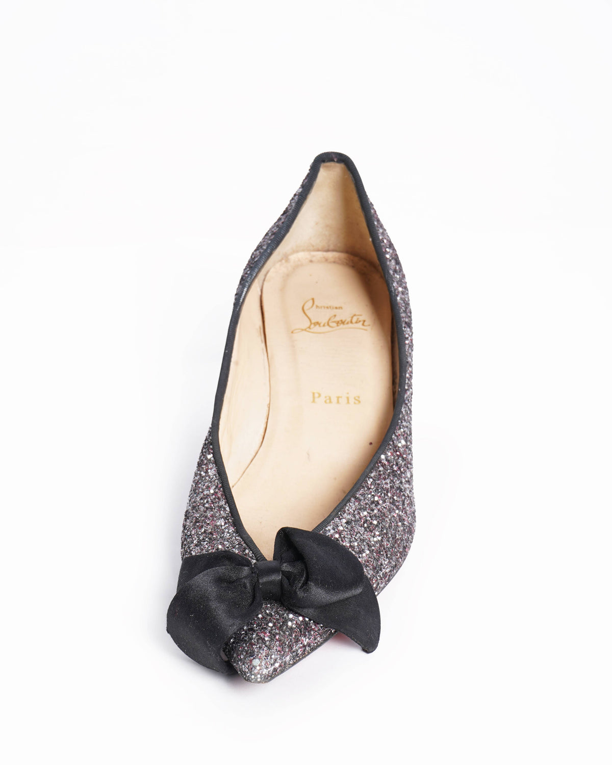 Christian Louboutin Glitter Kitten Heels