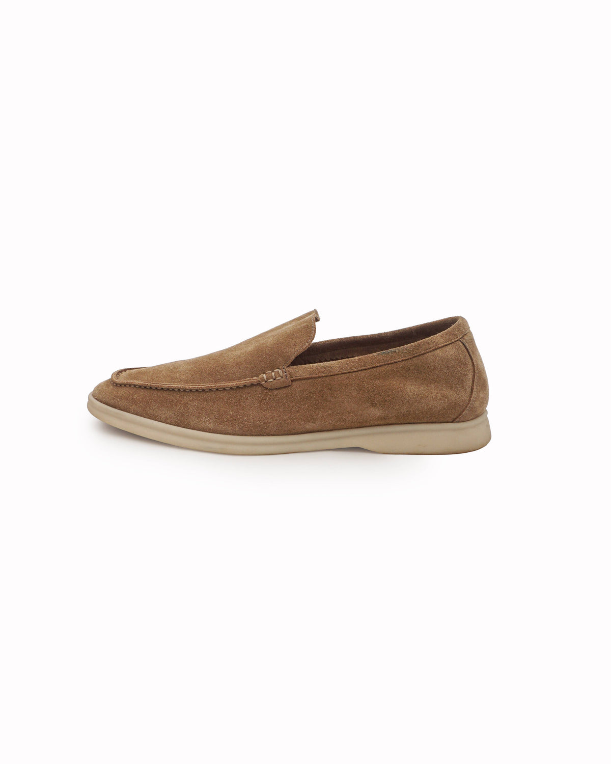 Loro Piana Tan Suede Summer Walk Men's Loafers