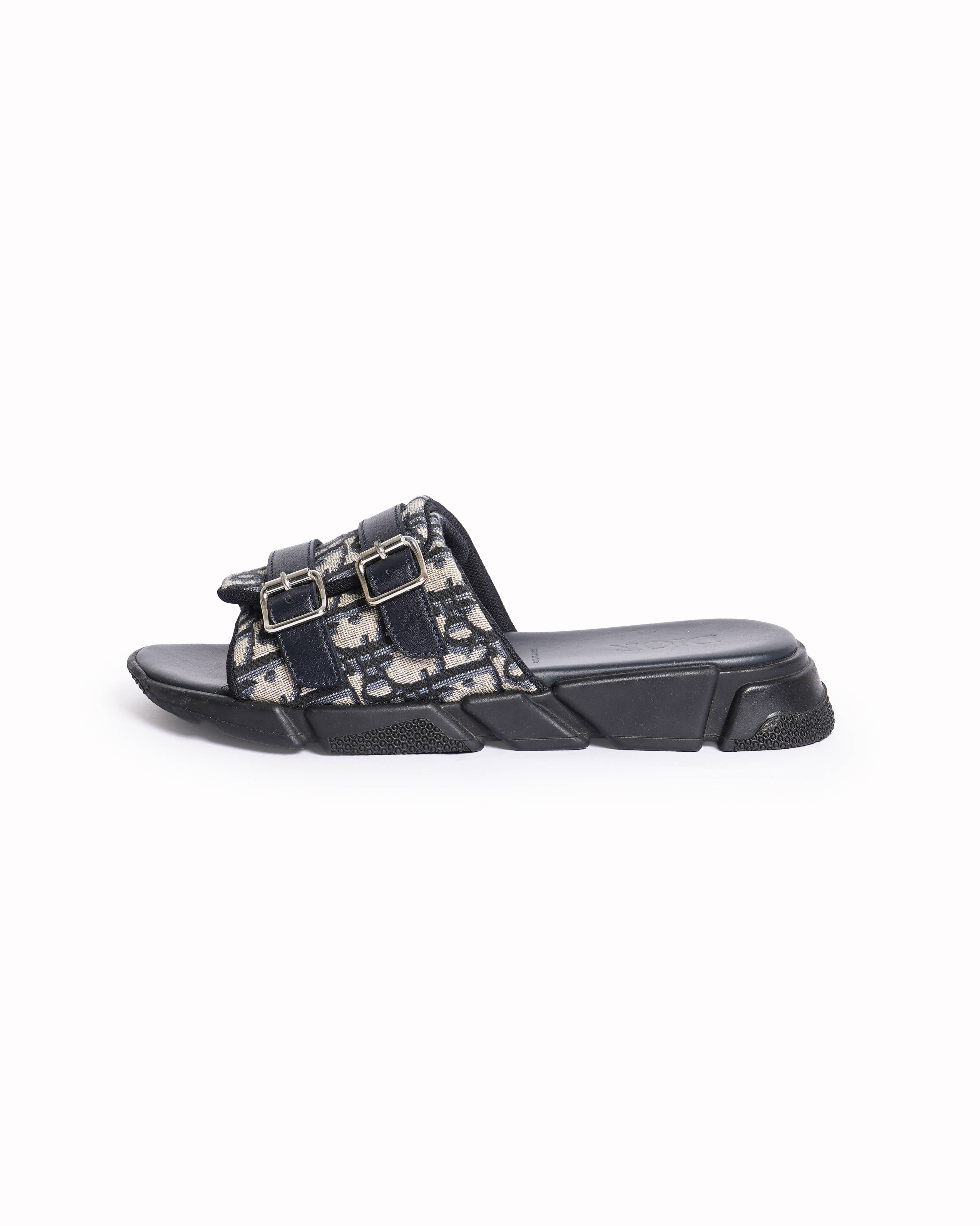 New Christian Dior Oblique Jacquard Sandals