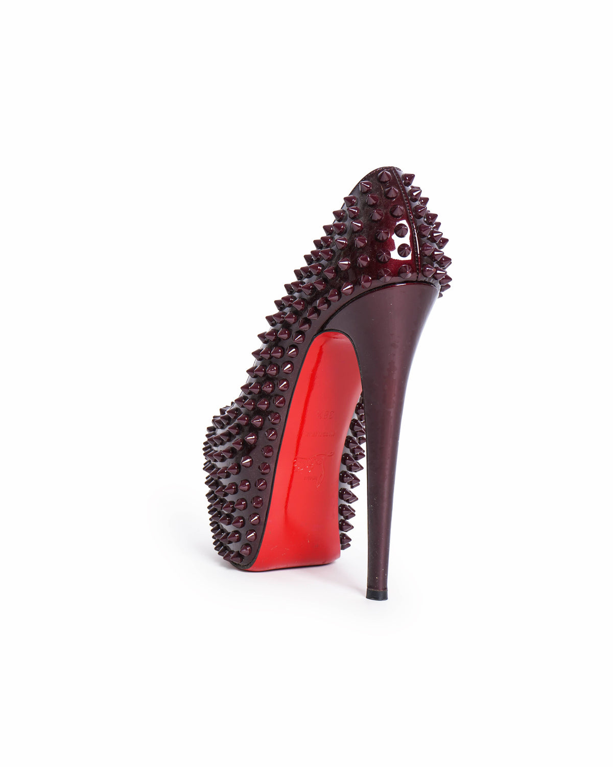 Christian Louboutin Daffodile Spike Pumps In Maroon