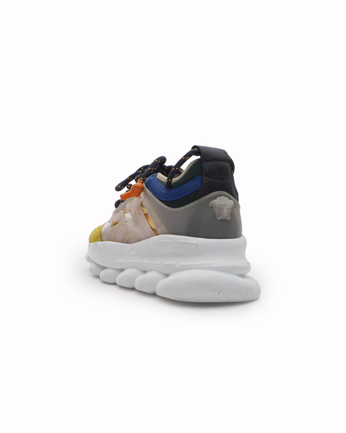 Versace Unisex White Barocco Chain Reaction Sneakers