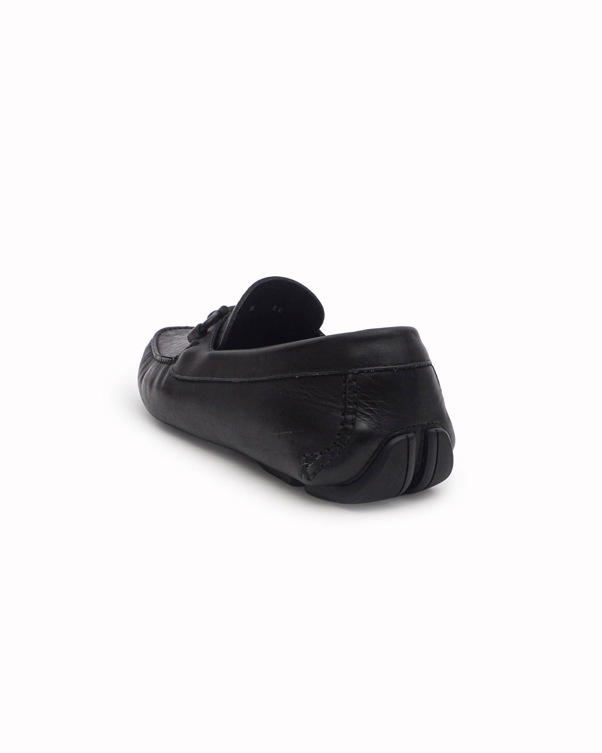 Salvatore Ferragamo Black Embossed Gancini Leather Loafers