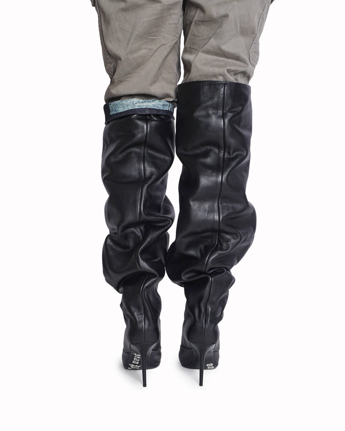 Jimmy Choo x Jean Paul Gaultier Over-The-Knee Leather Boots