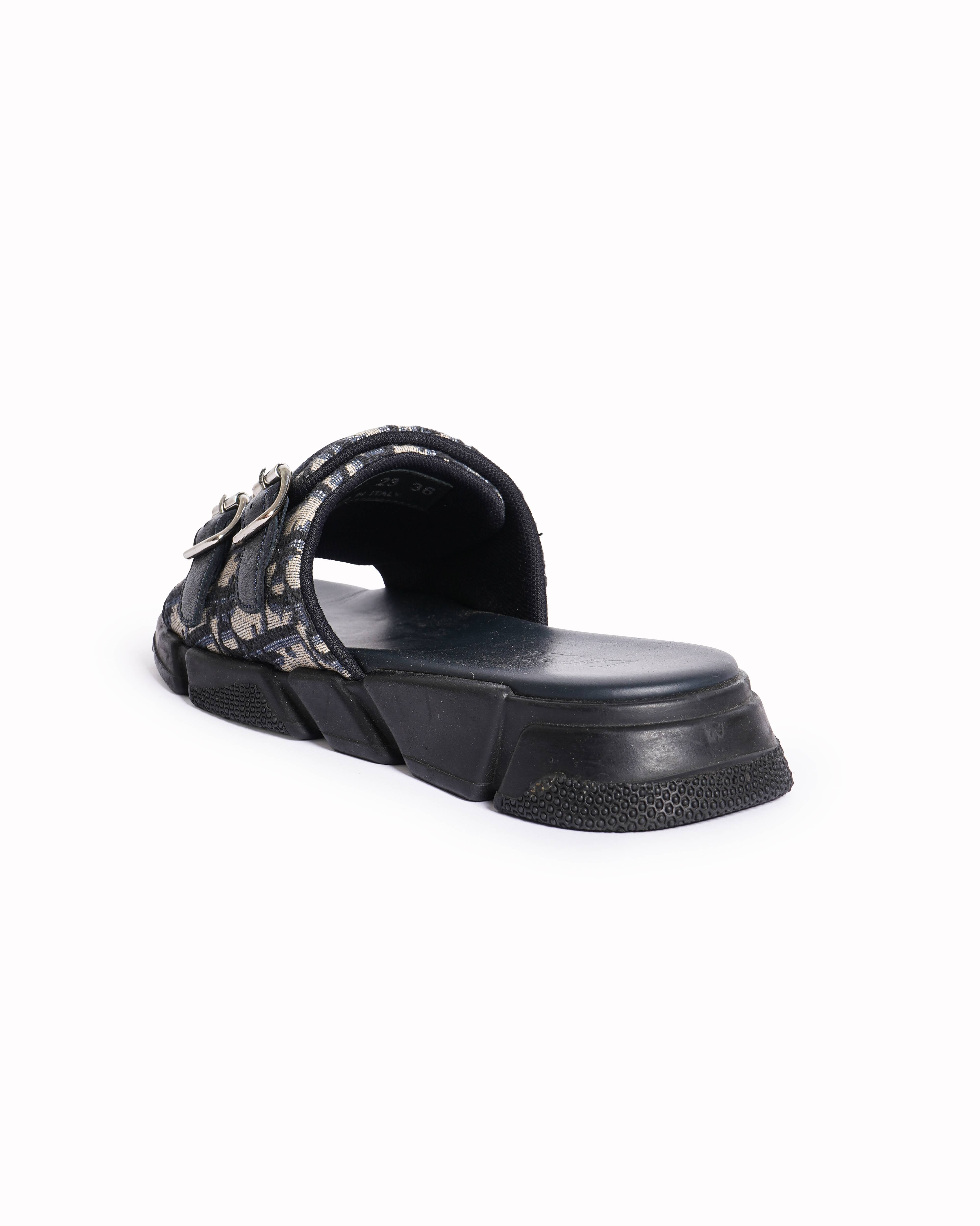 New Christian Dior Oblique Jacquard Sandals
