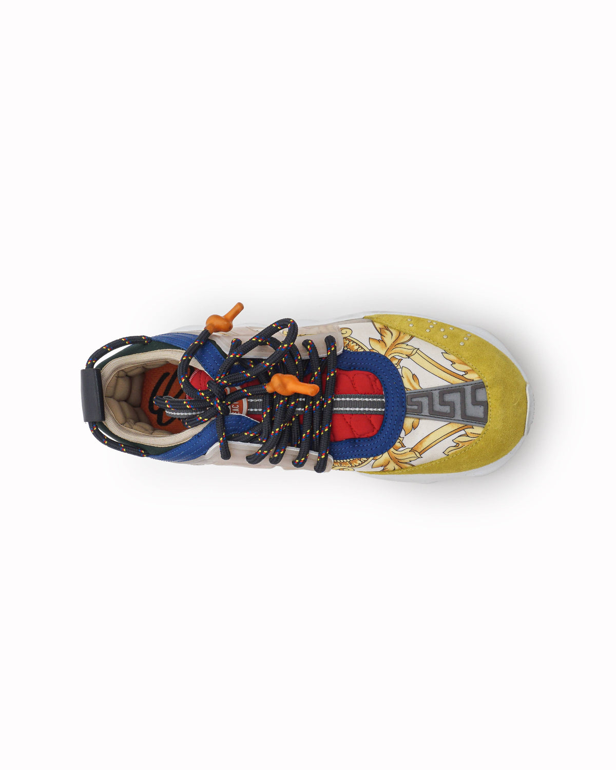 Versace Unisex White Barocco Chain Reaction Sneakers
