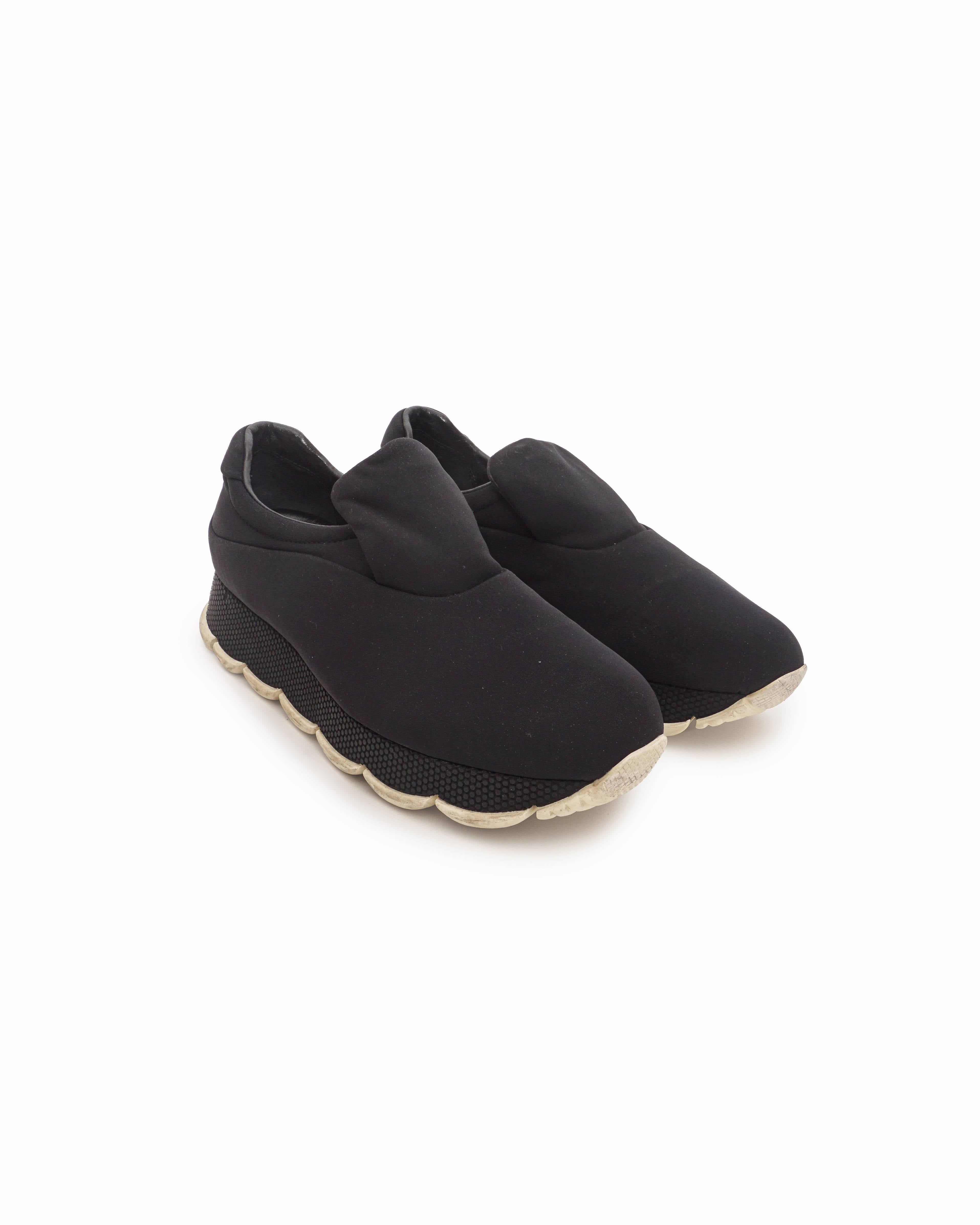 Prada Black Cloudbust Slip-On Sneakers