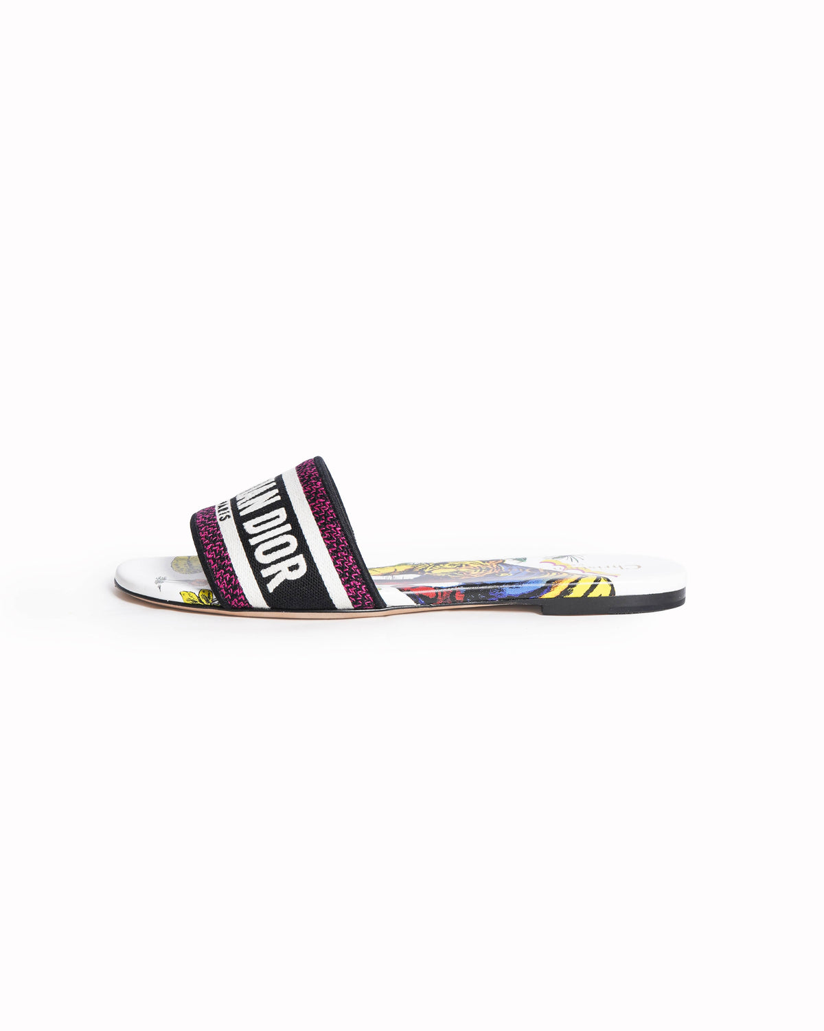 Christian Dior Tiger Print Dway Slide Mules