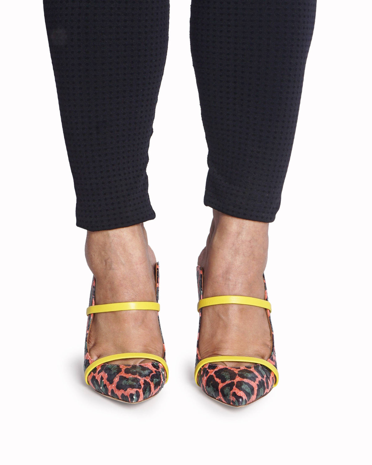 Malone Souliers Multicolor Leopard Python Maureen Mules