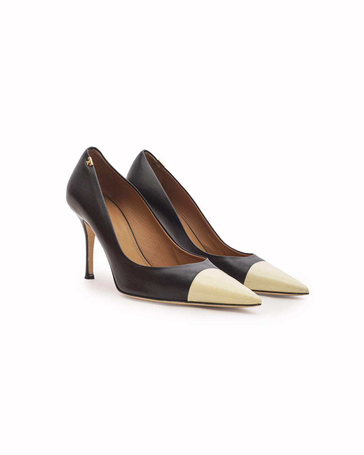 Tory Burch Penelope Cap-Toe Leather Pumps