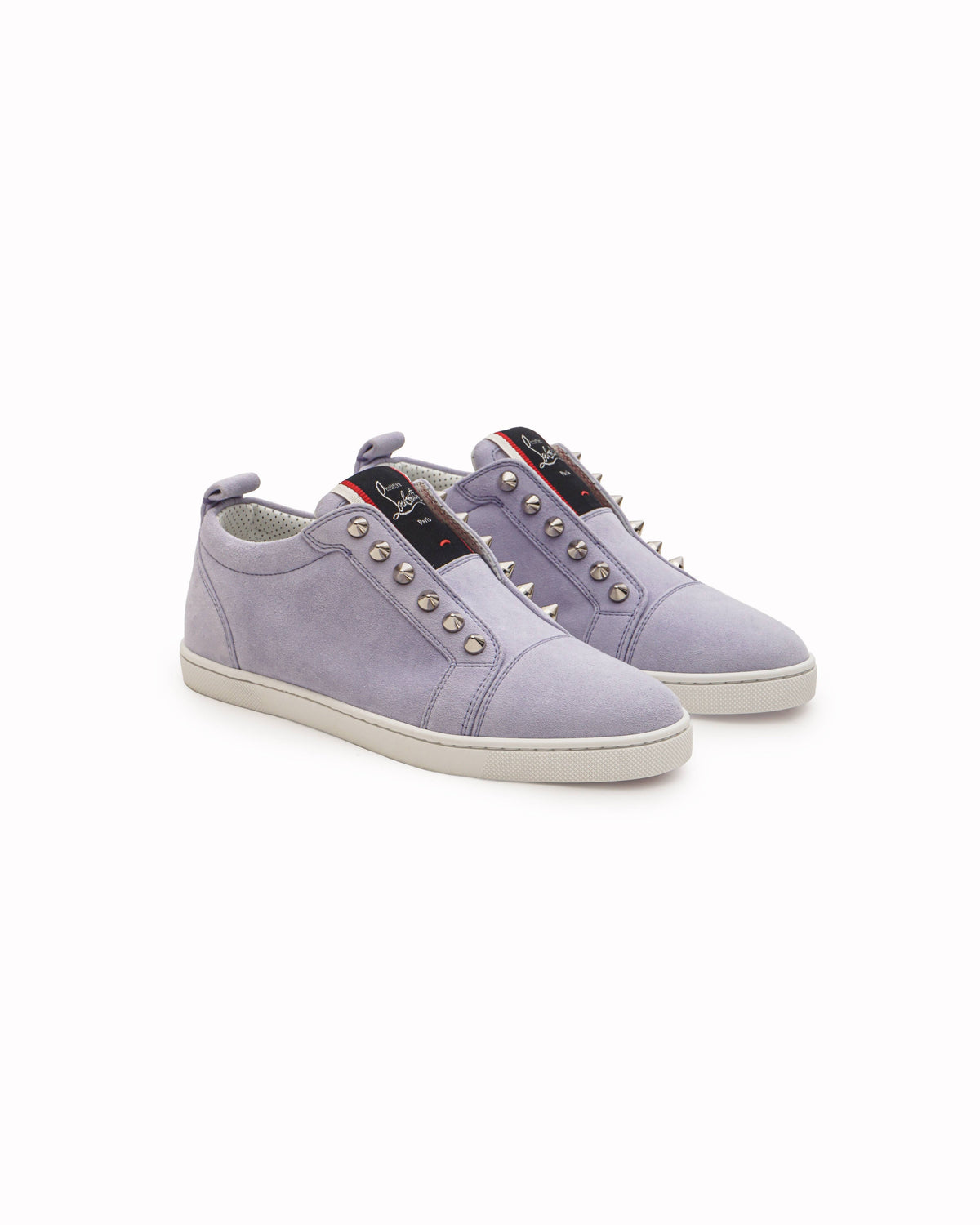 Christian Louboutin Light Purple Suede Fique A Vontade Sneakers