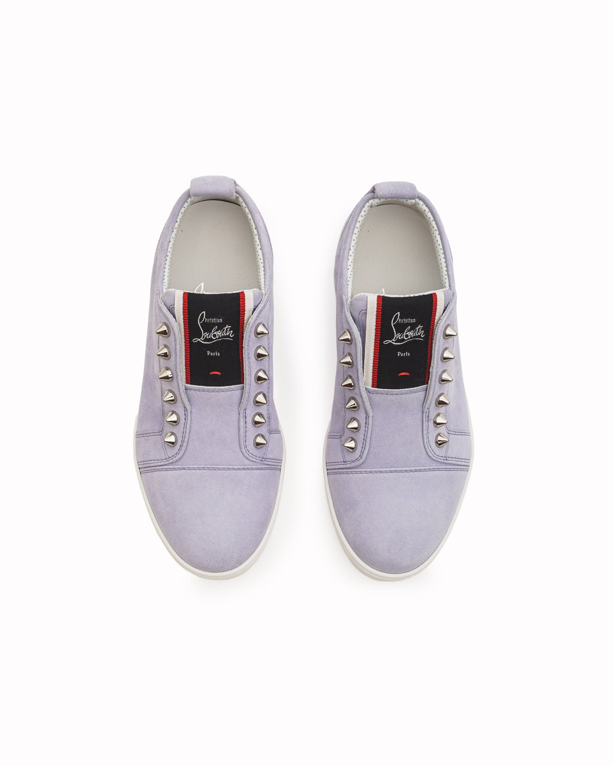 Christian Louboutin Light Purple Suede Fique A Vontade Sneakers
