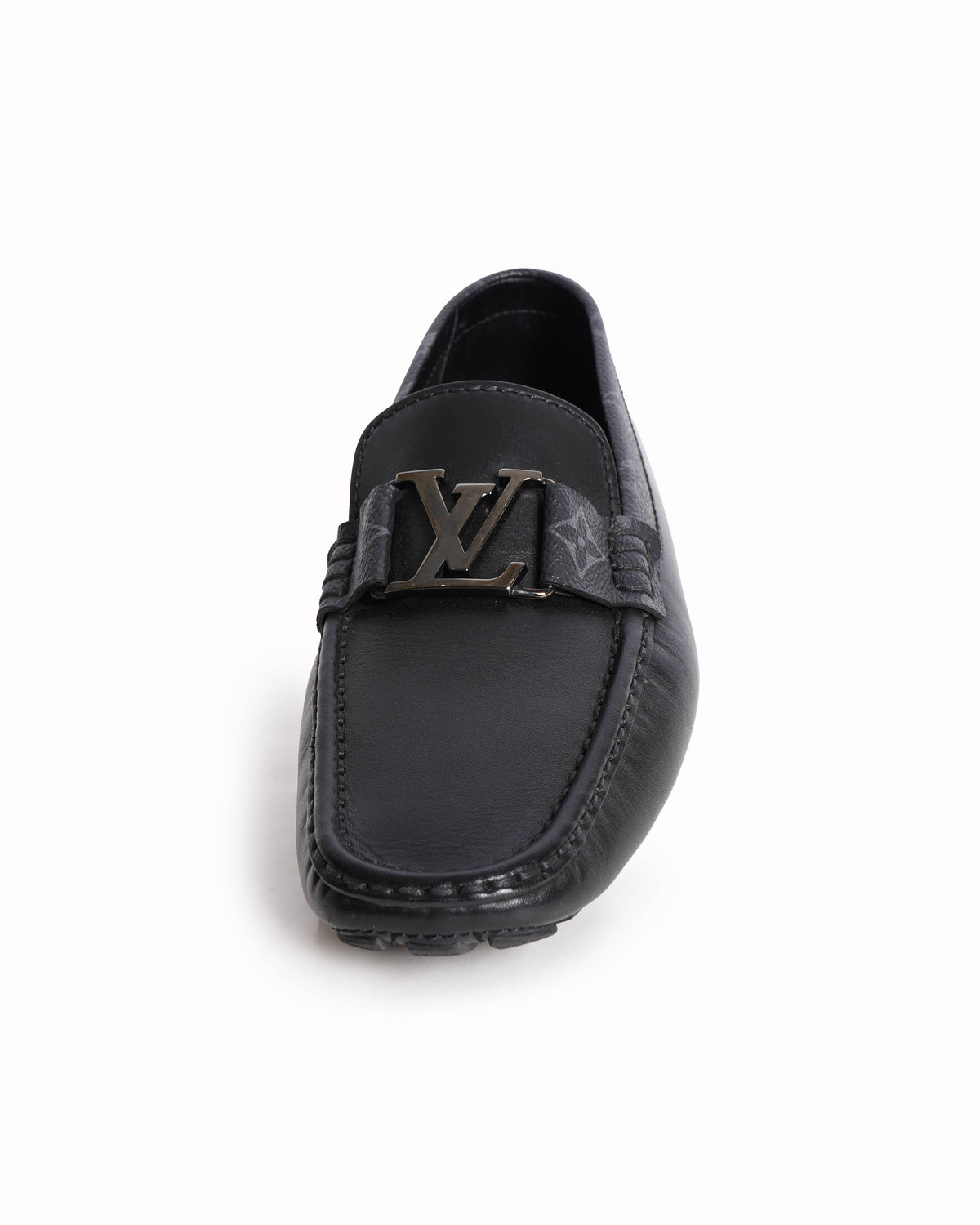 Louis Vuitton Monte Carlo Men's Moccasin In Black With Monogram Print Detailing