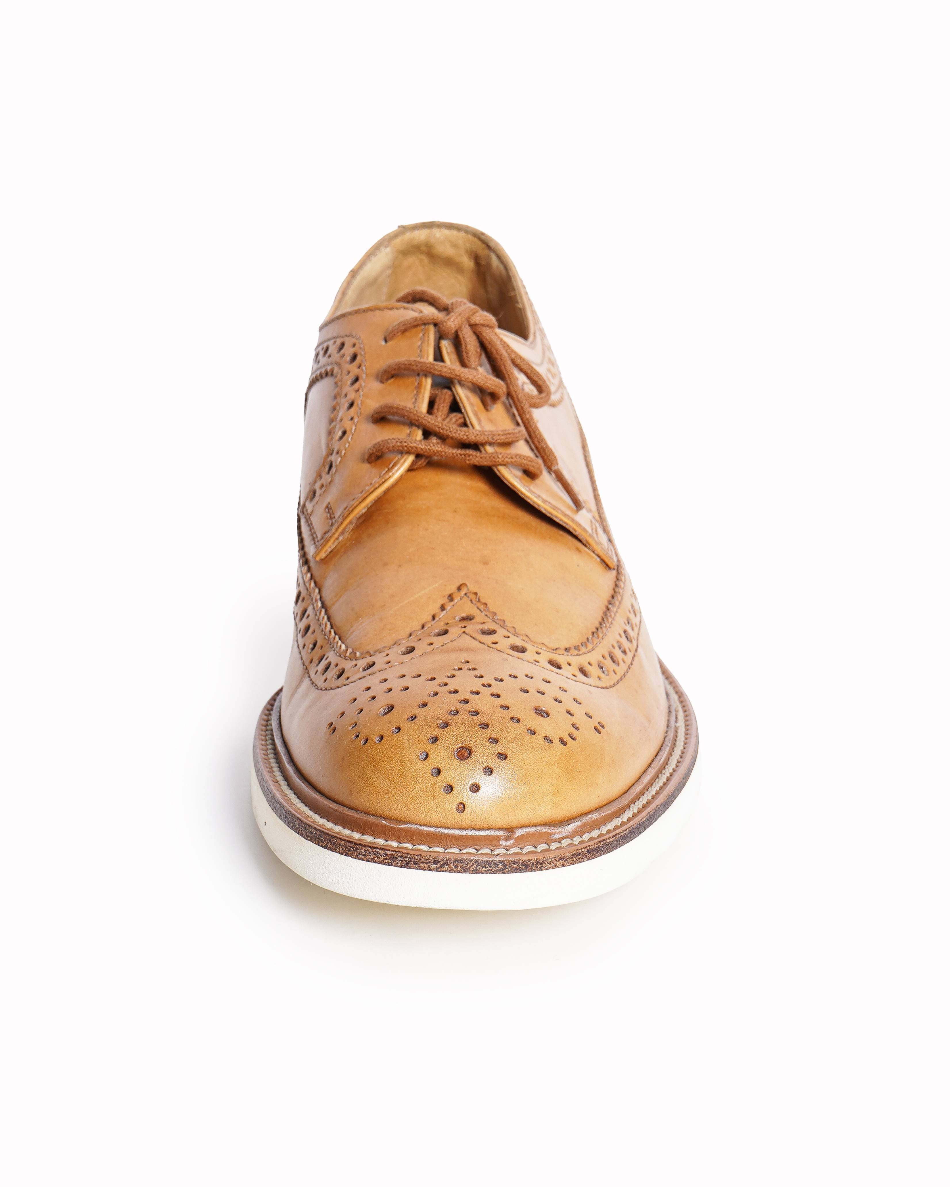 Tod’s Leather Wingtip Brogue Oxford Shoes