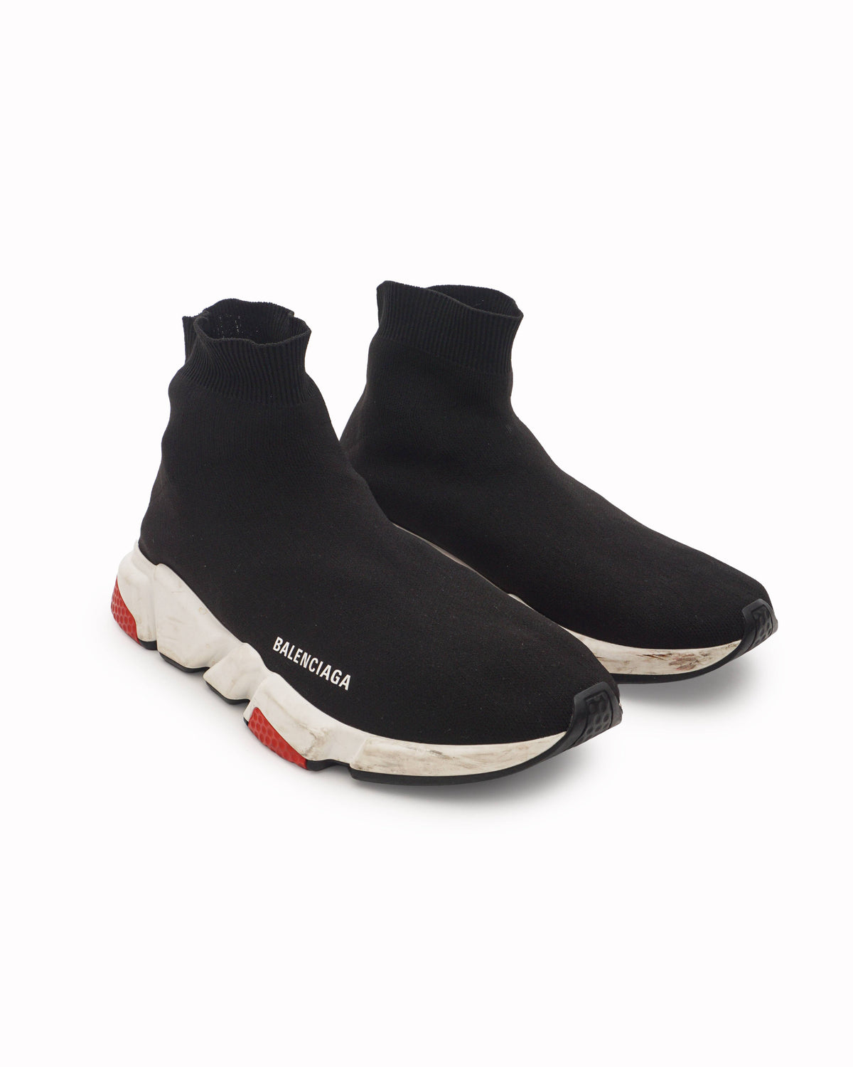Balenciaga Black Knit Speed Men's Sneakers