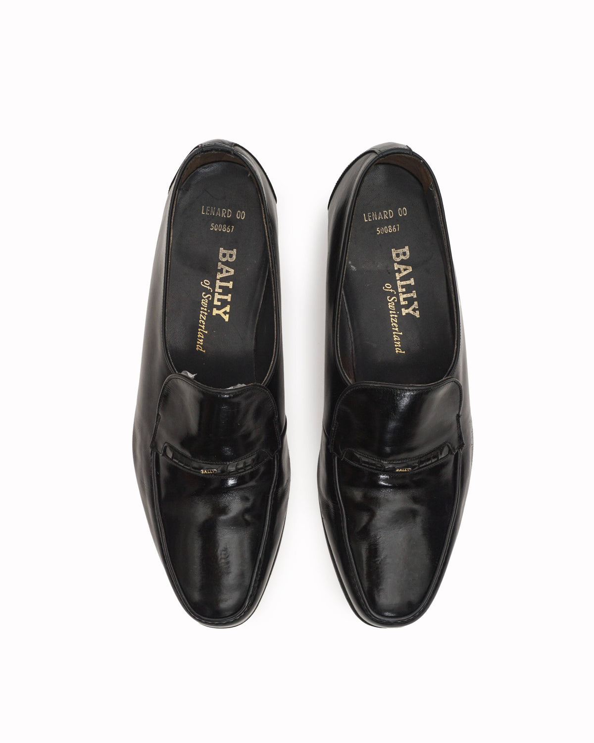 Bally Men’s Black Leather Penny Loafers