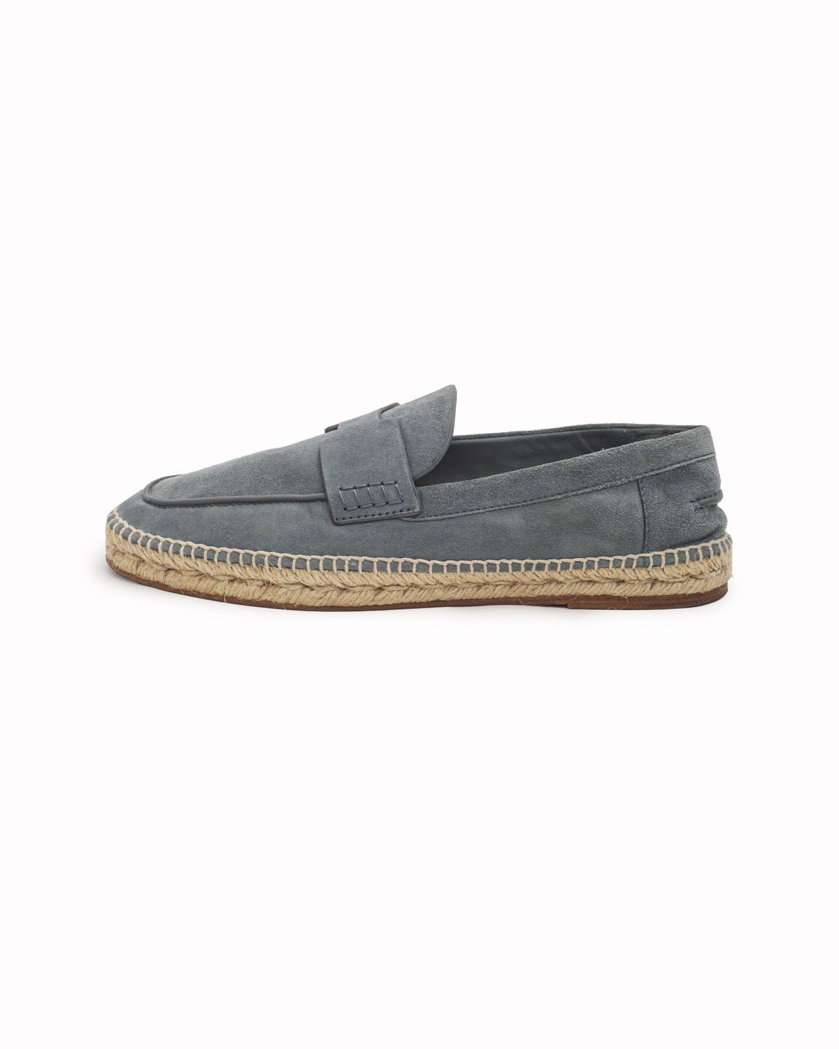 Hermès Ancora Slate Blue Suede Men's Espadrilles