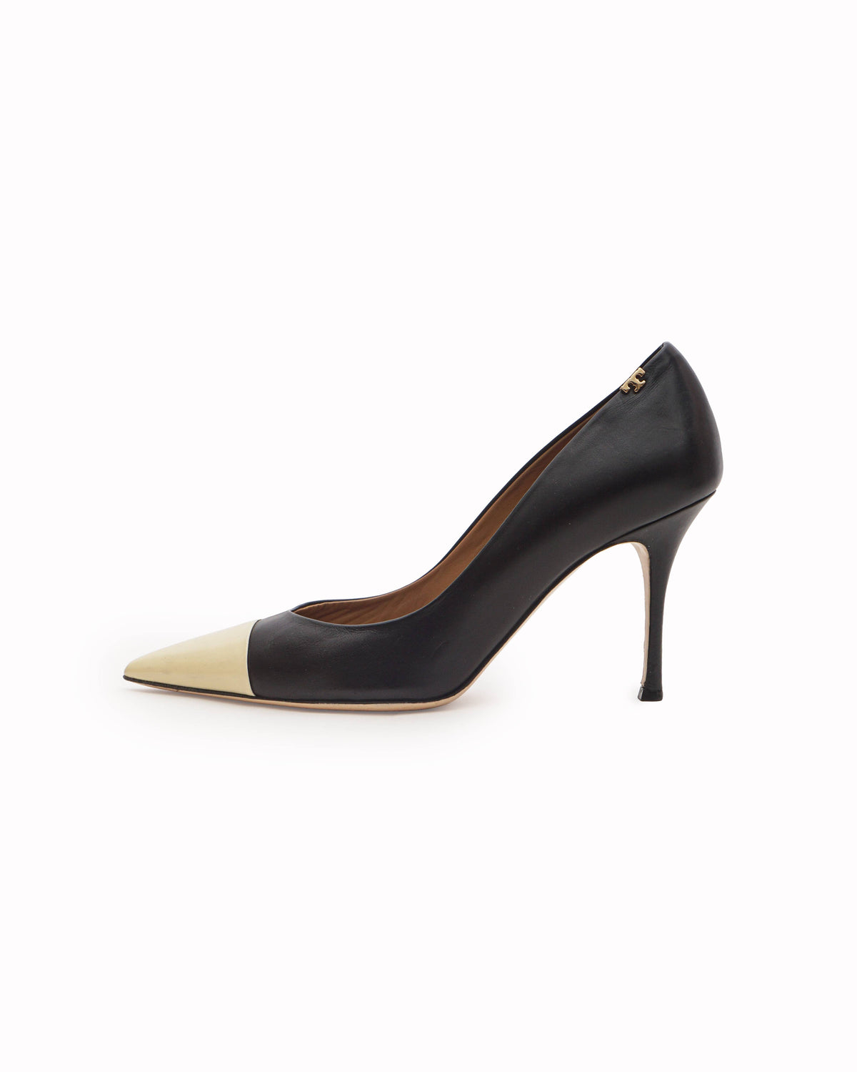 Tory Burch Penelope Cap-Toe Leather Pumps