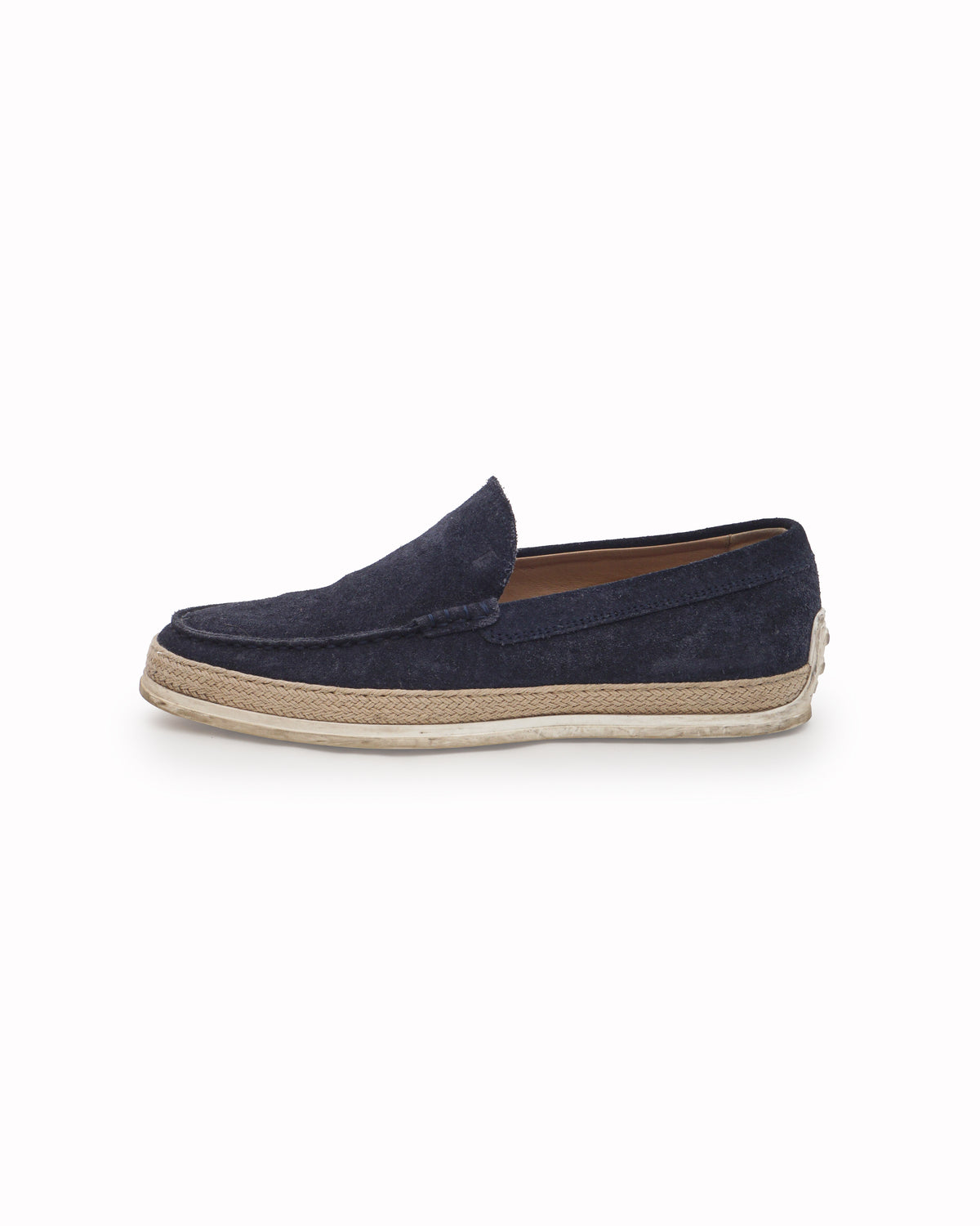 Tod's Men's Navy Blue Suede Loafers