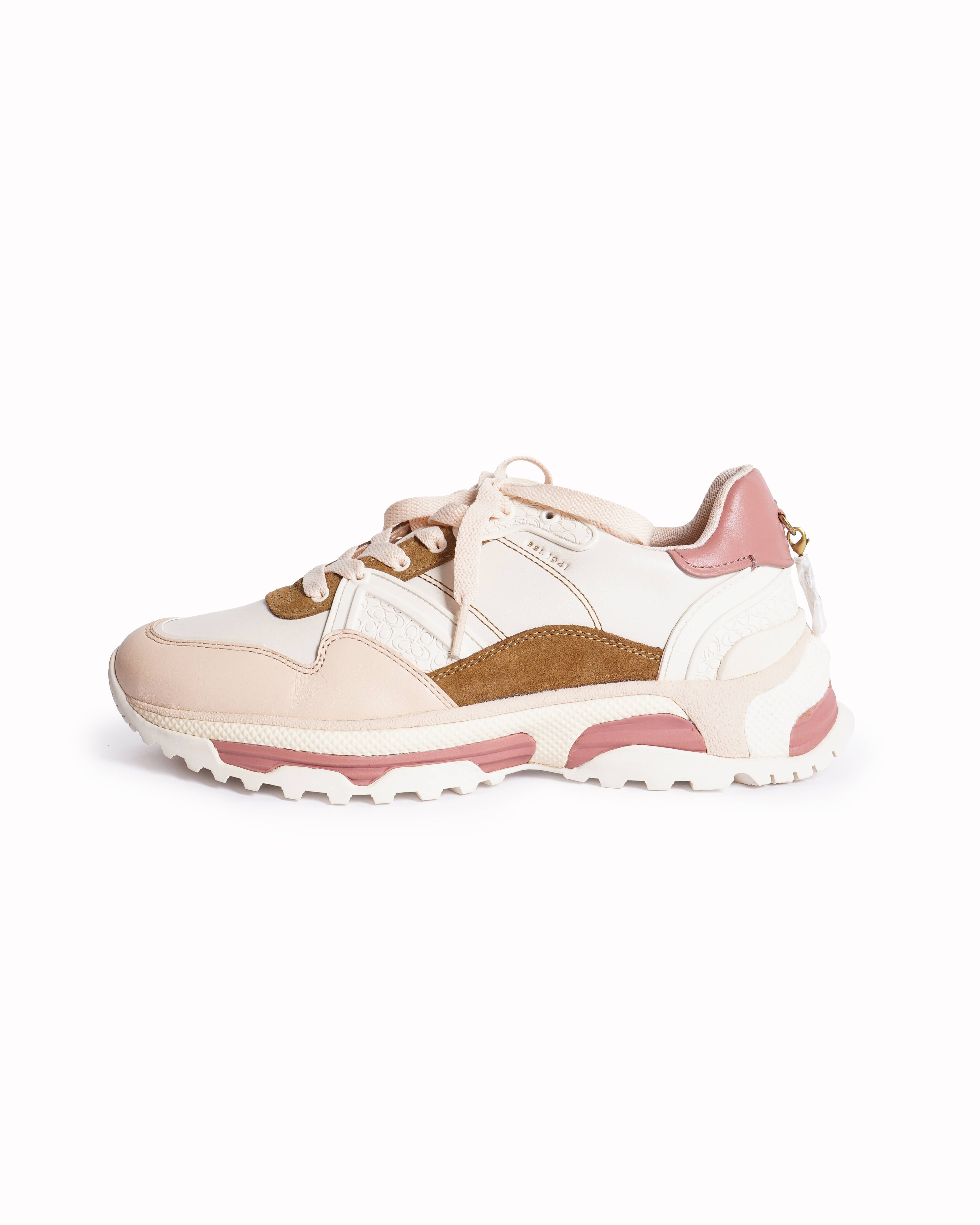 New Coach Women's Lace Up Sneakers In Pastels