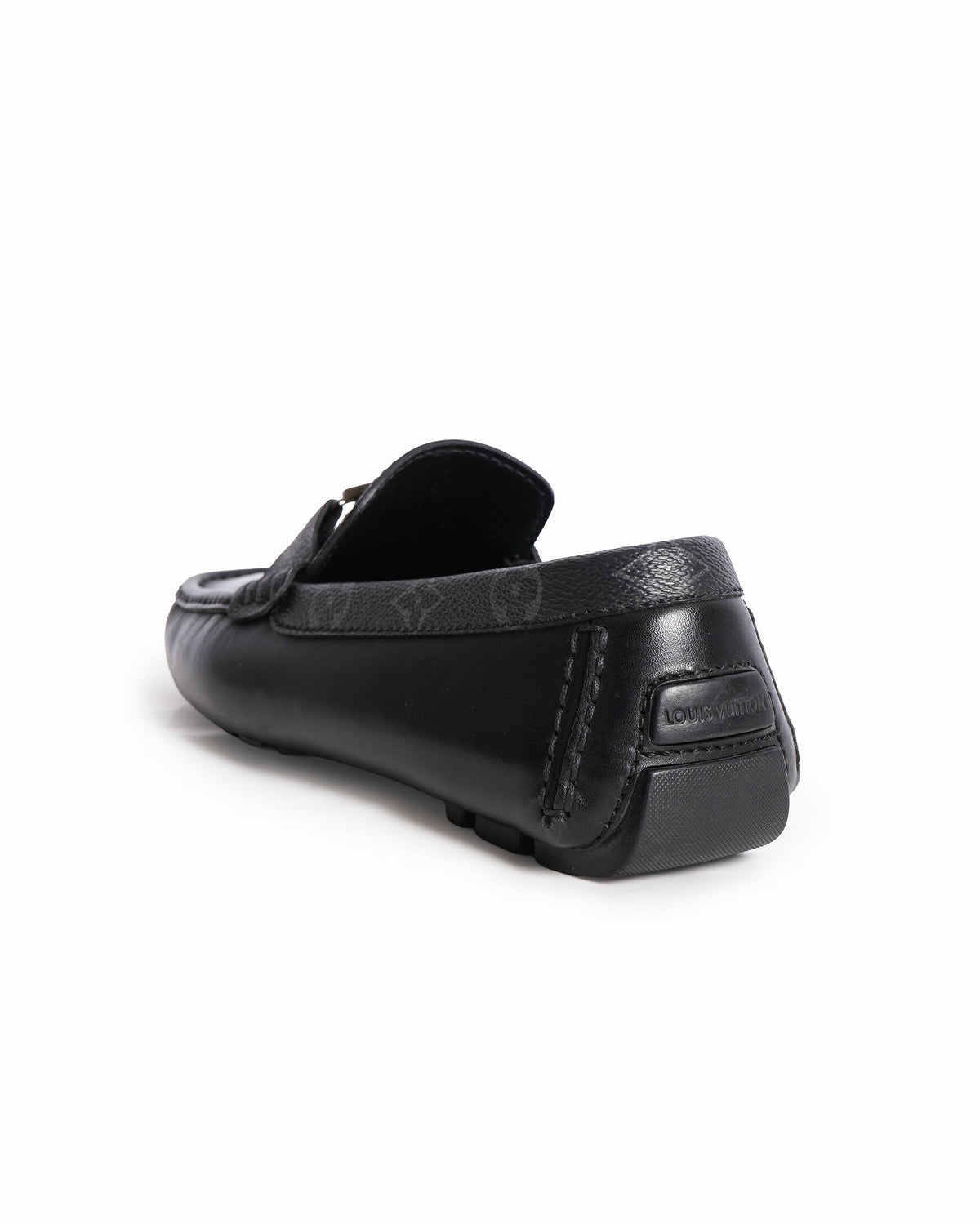 Louis Vuitton Monte Carlo Men's Moccasin In Black With Monogram Print Detailing