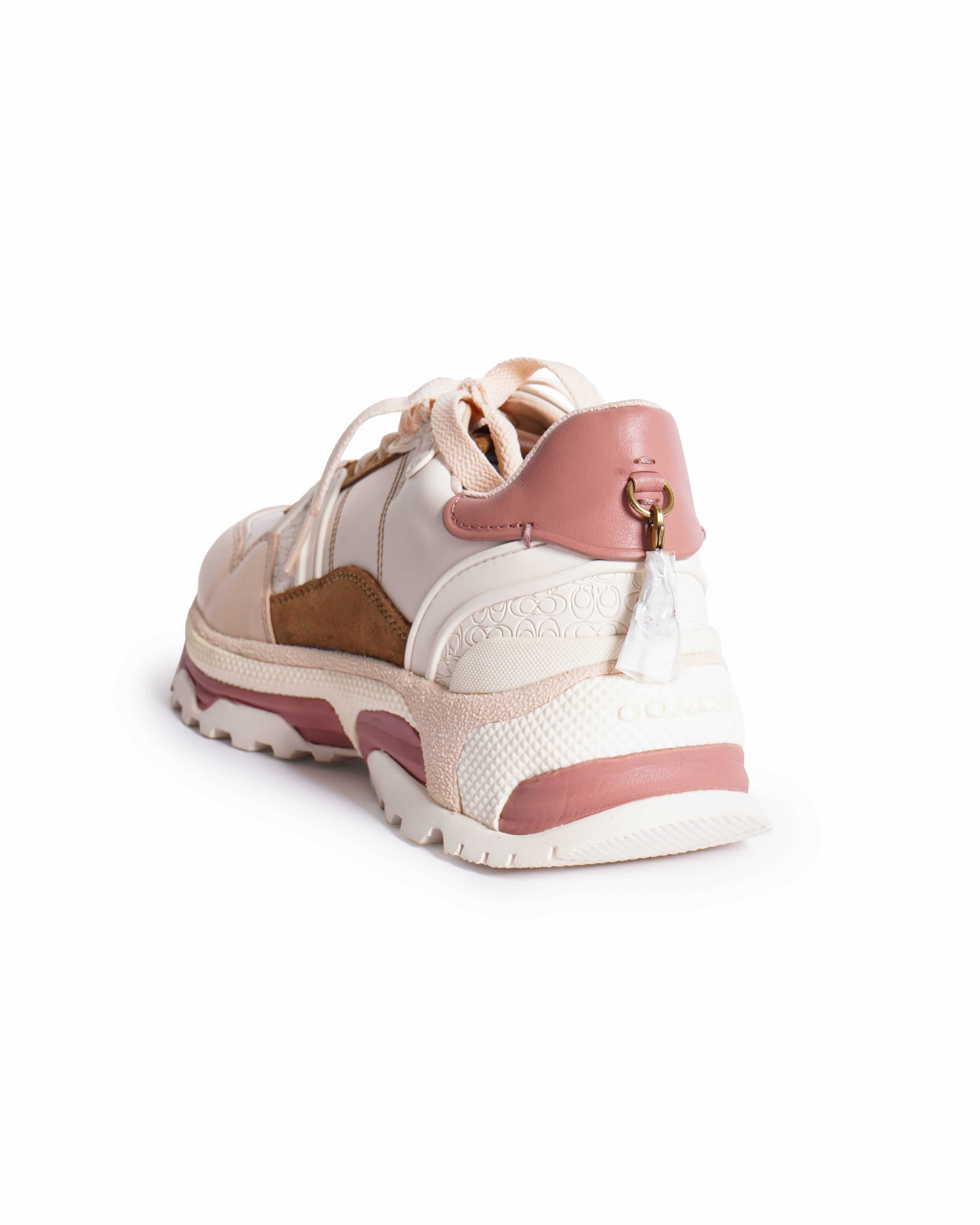 New Coach Women's Lace Up Sneakers In Pastels