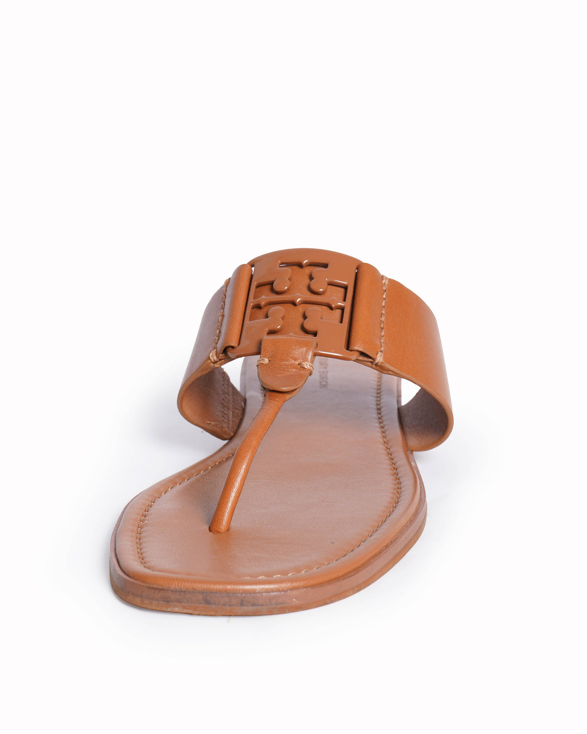 Tory Burch Thick Strap Flats In Brown