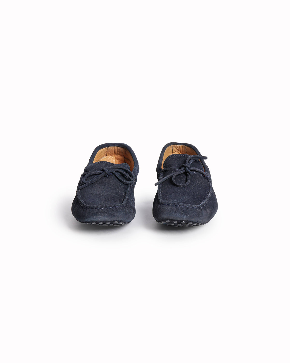 Tod's x Ferrari Ink Blue Suede Gommino Driving Loafers