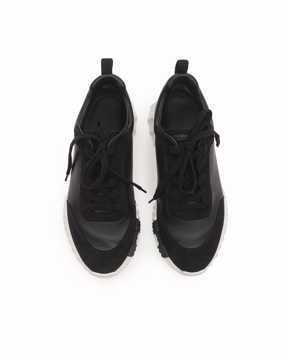 Hermès Bouncing Black Leather Men's Sneakers