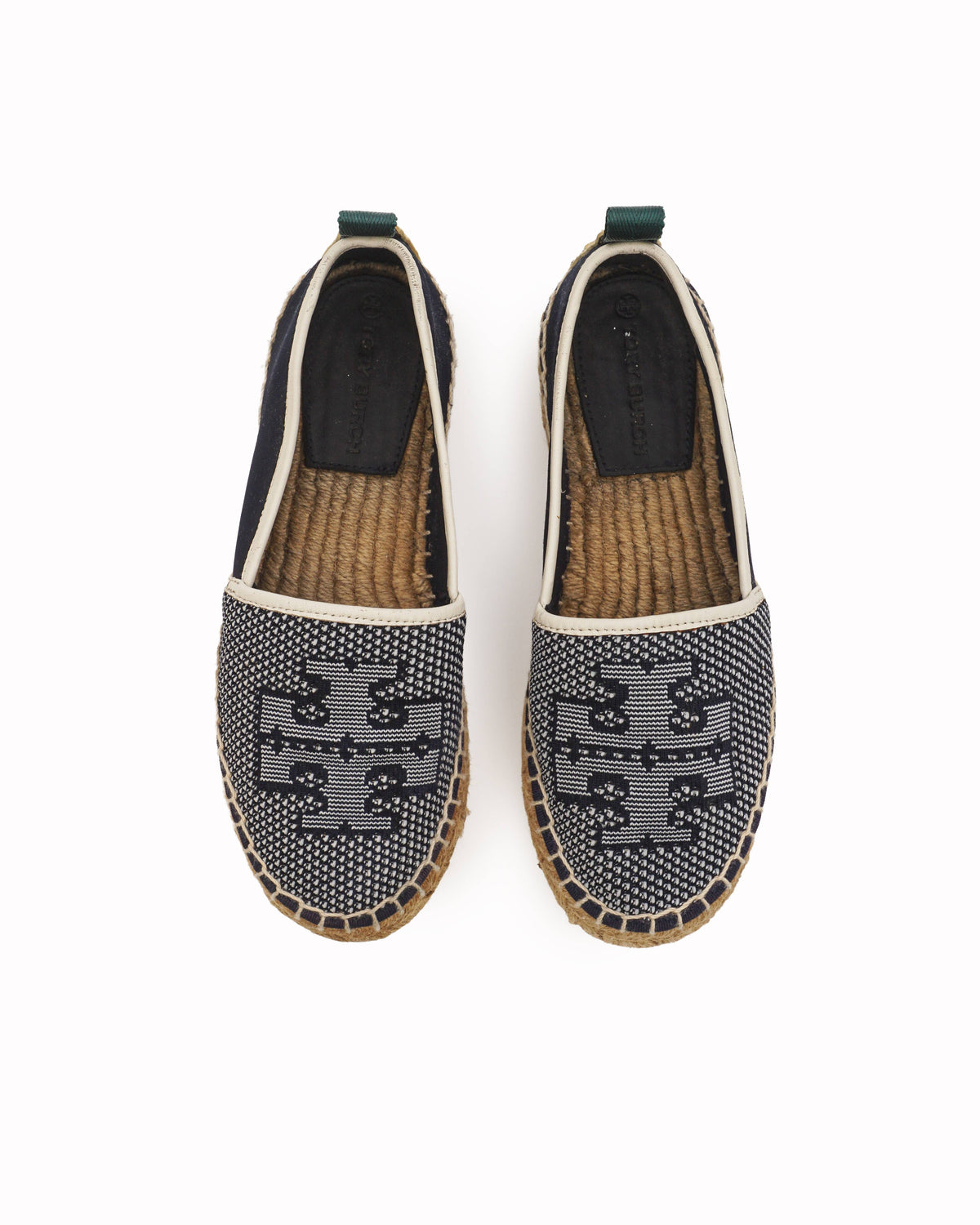 Tory Burch Miranda Navy Lug-Sole Espadrilles
