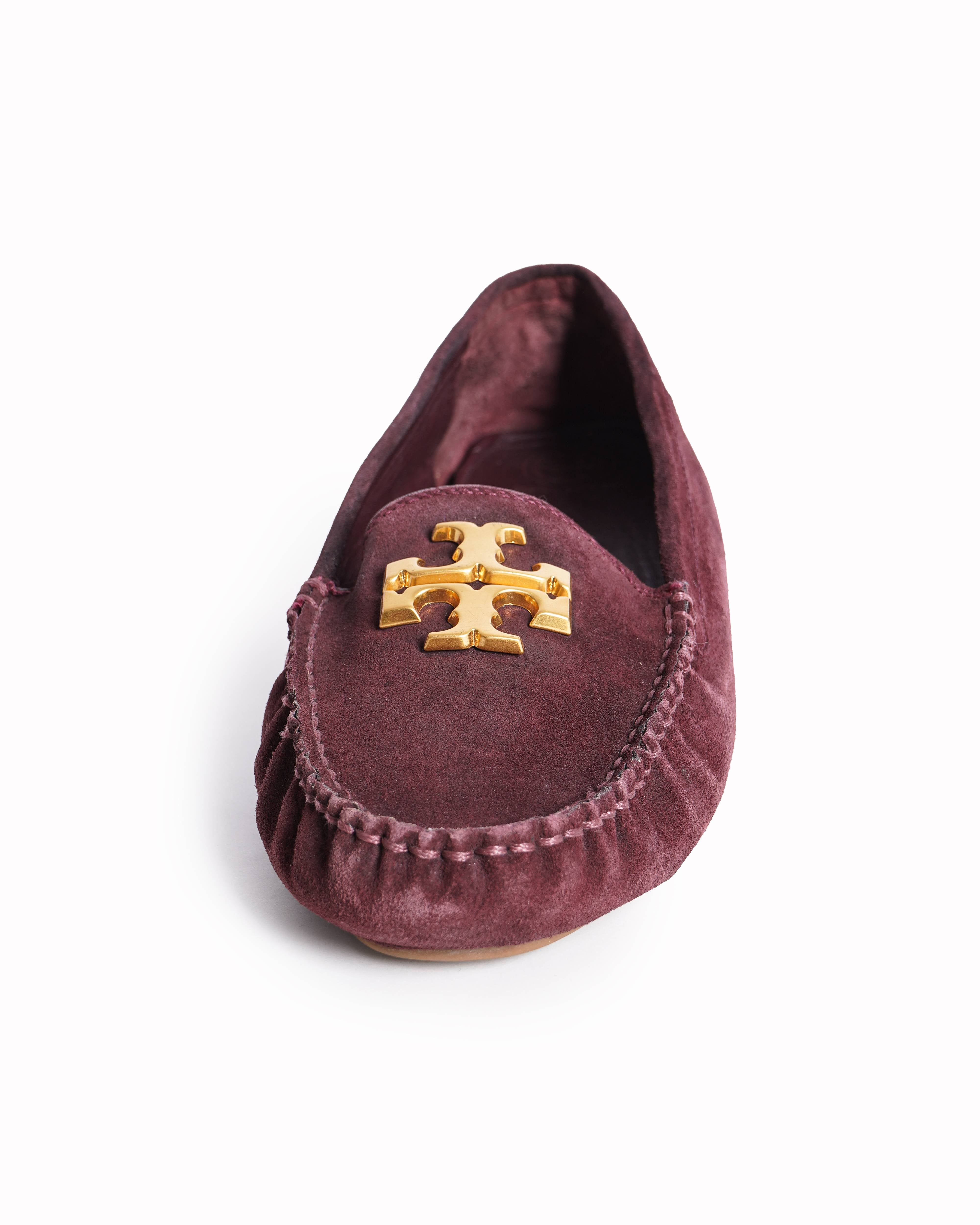 Tory Burch Burgundy Suede Women's Loafers