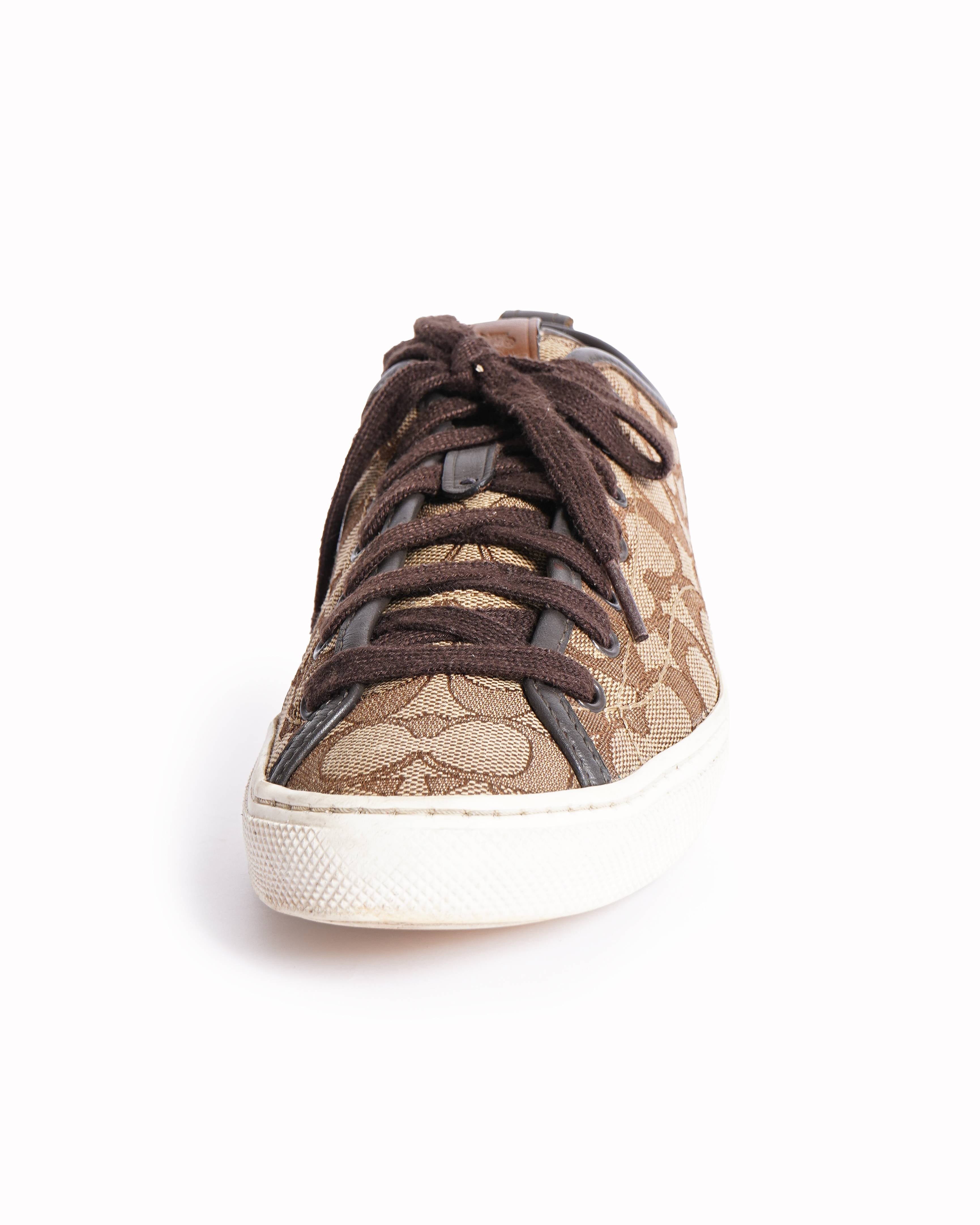 Coach Canvas Lace Up Women's Shoes