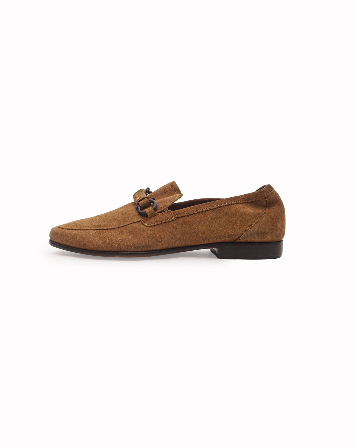 Salvatore Ferragamo Tan Suede Gancini Driving Loafers