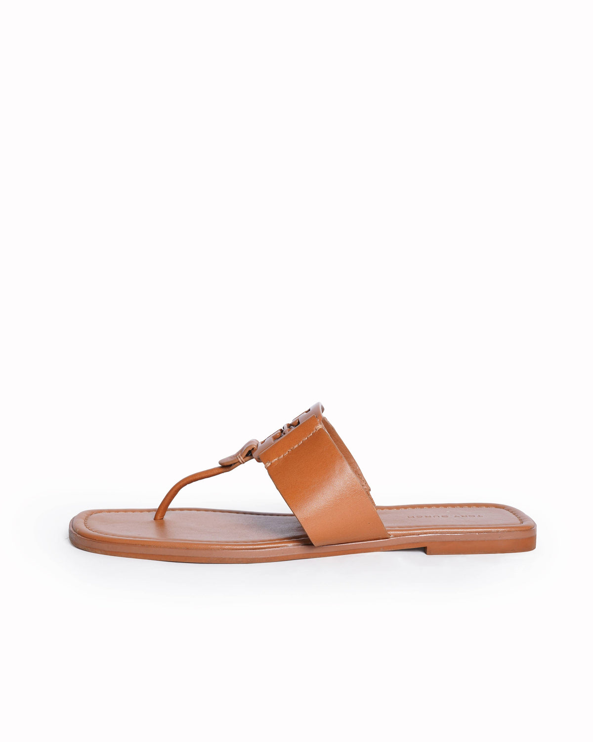 Tory Burch Thick Strap Flats In Brown