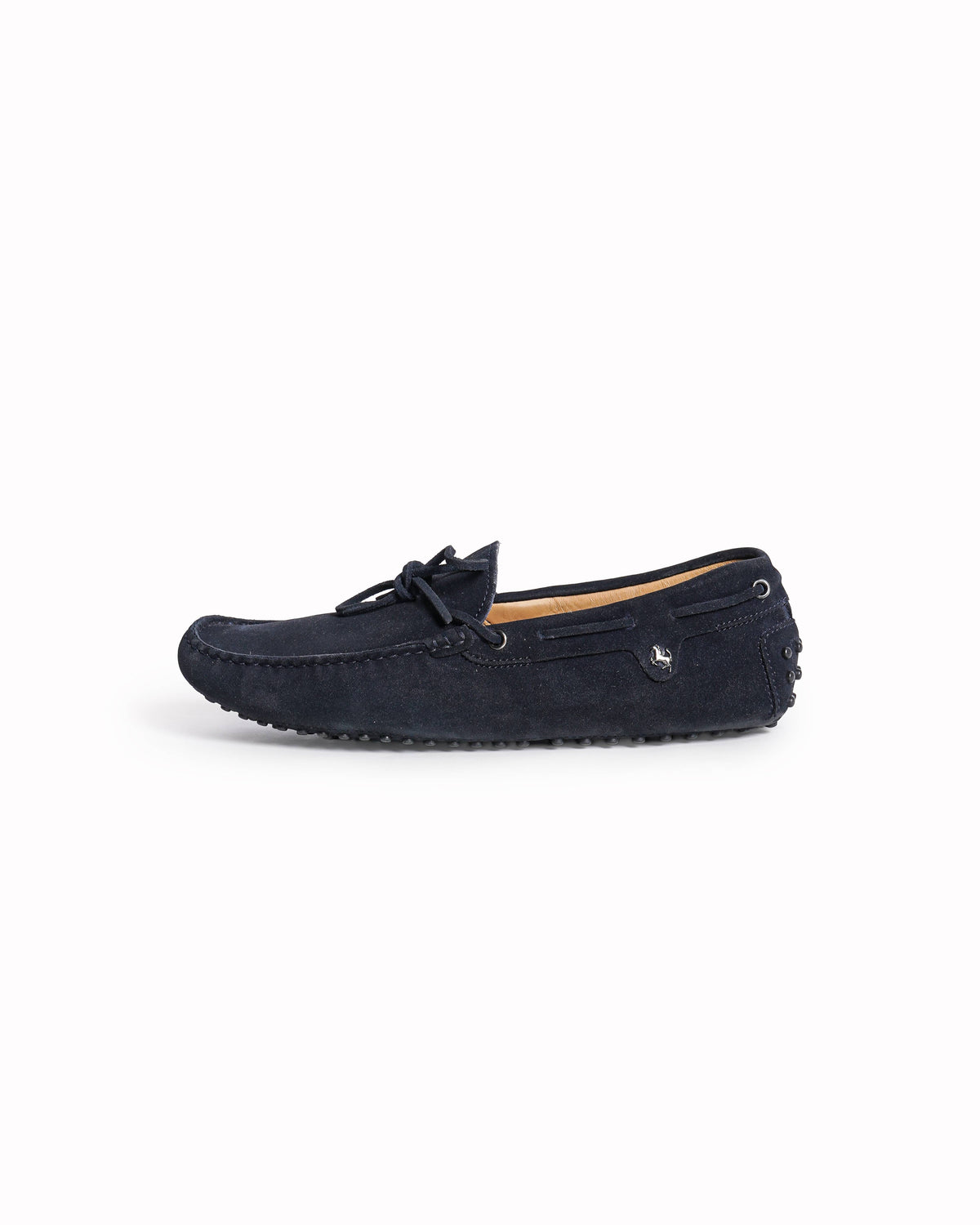 Tod's x Ferrari Ink Blue Suede Gommino Driving Loafers