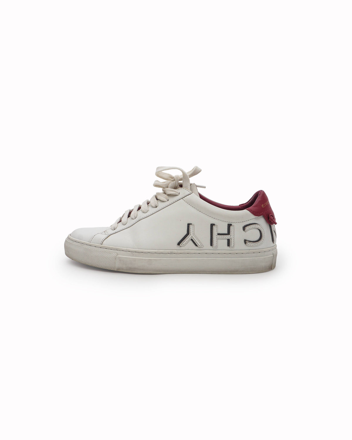 Givenchy White Leather Urban Street Logo Applique Low-Top Sneakers