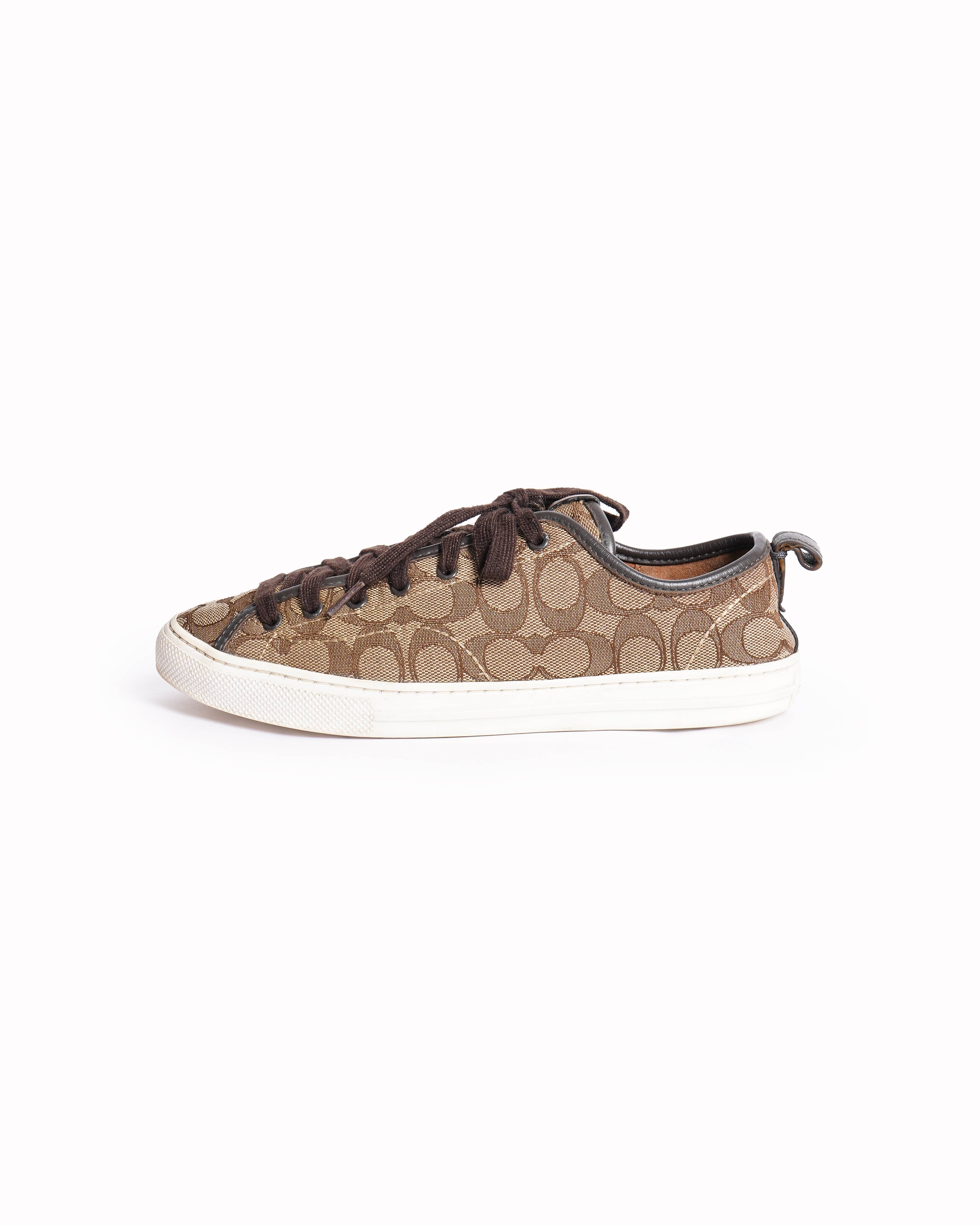Coach Canvas Lace Up Women's Shoes