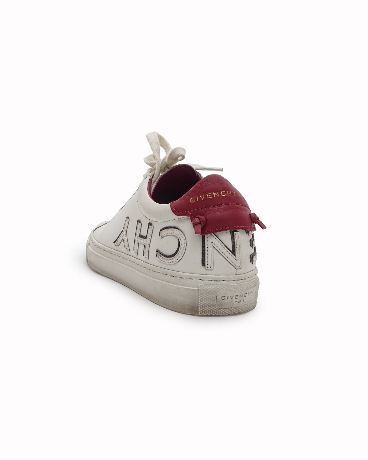 Givenchy White Leather Urban Street Logo Applique Low-Top Sneakers