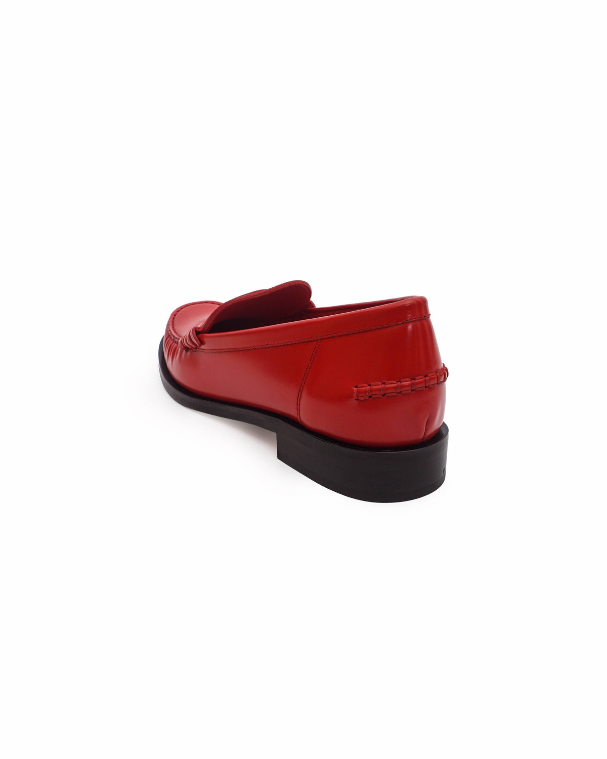 Salvatore Ferragamo Red Logo-Embossed Leather Loafers