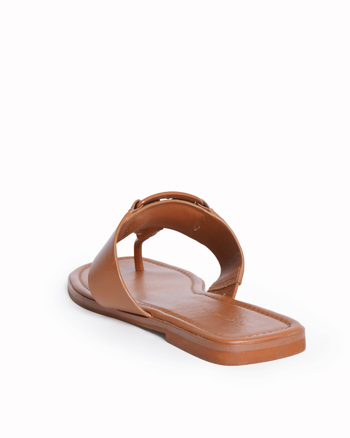 Tory Burch Thick Strap Flats In Brown