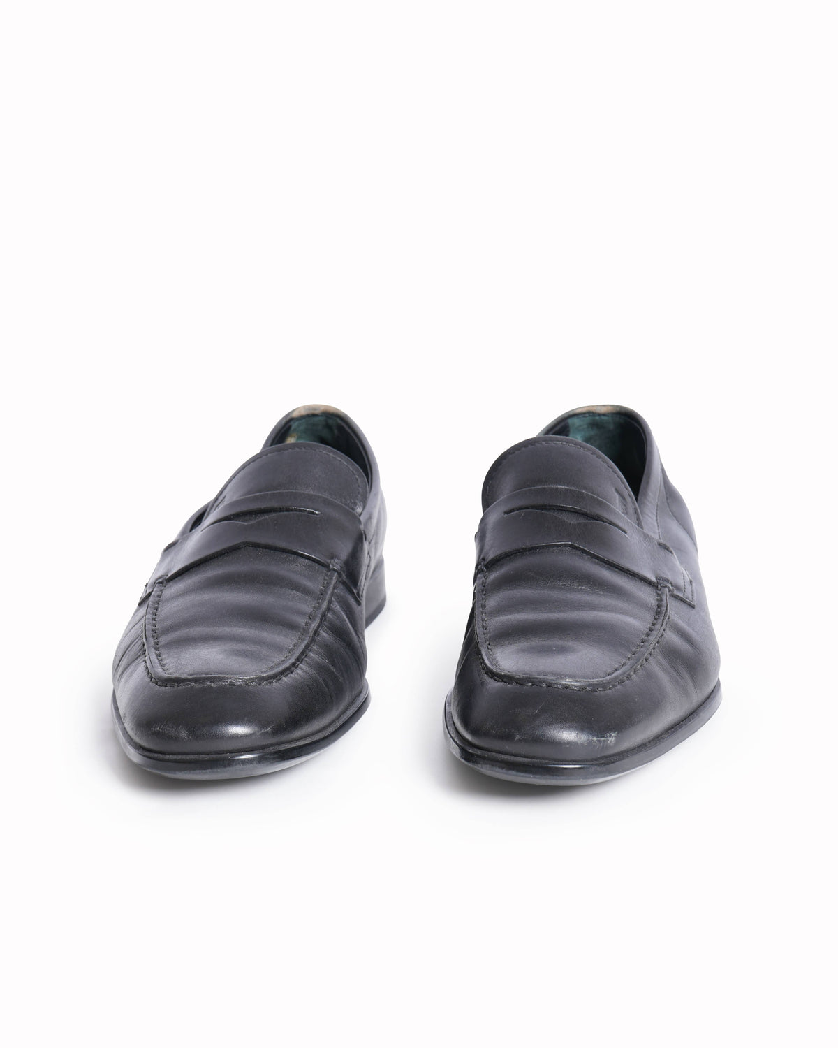 Tod’s black leather gomma leggera moccasins