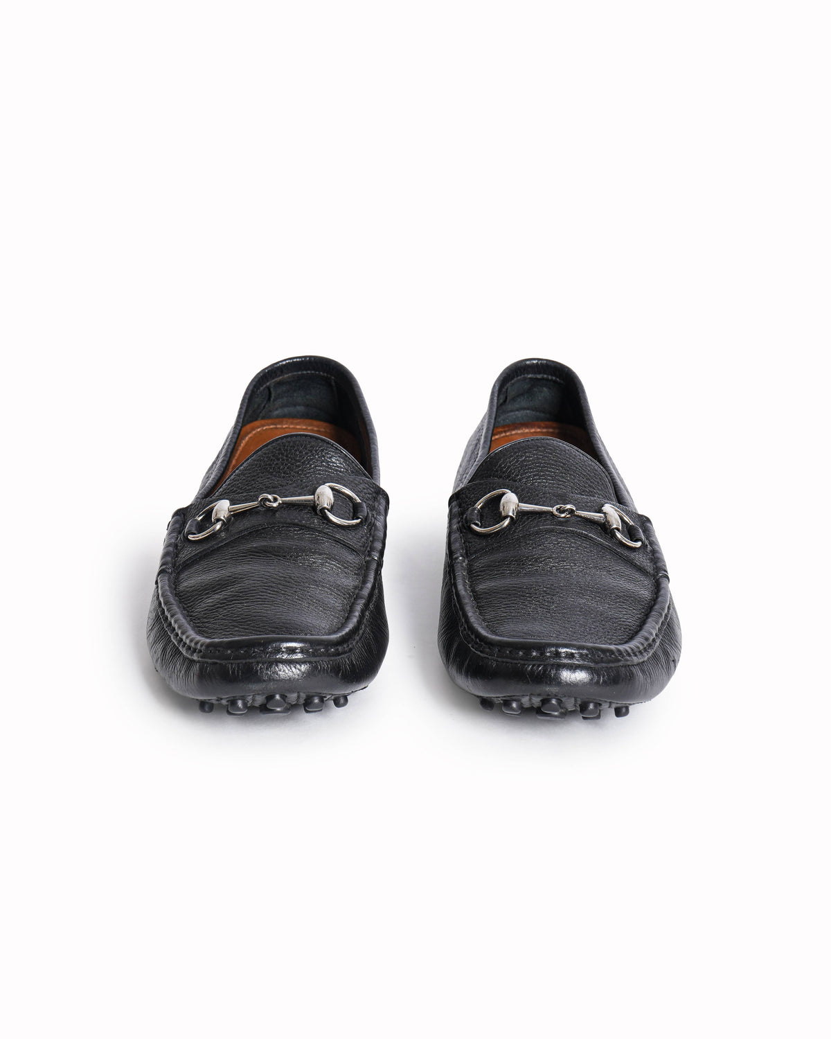 Gucci Leather horsebit Slip on Loafers