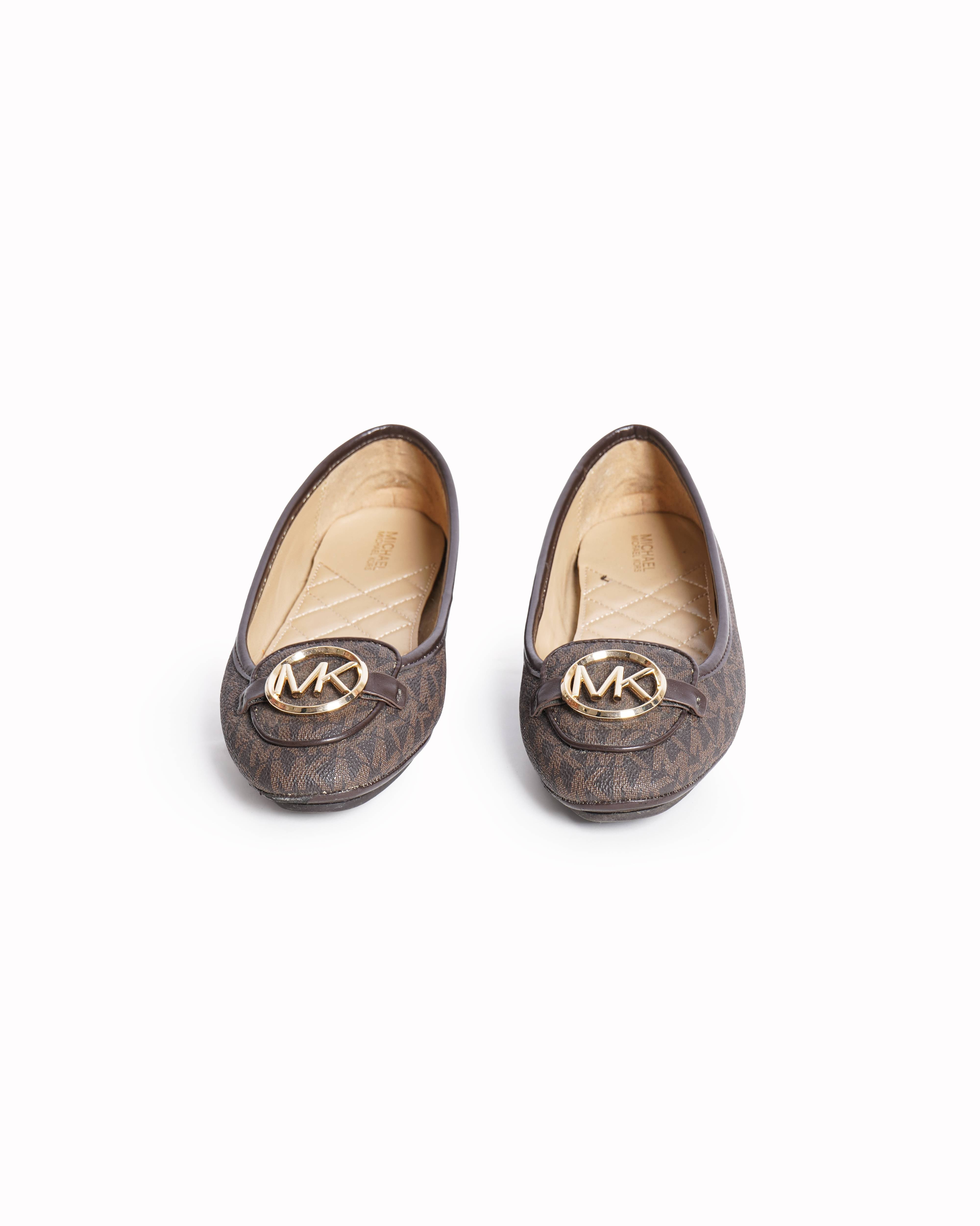 Michael Kors grained ballerina flats
