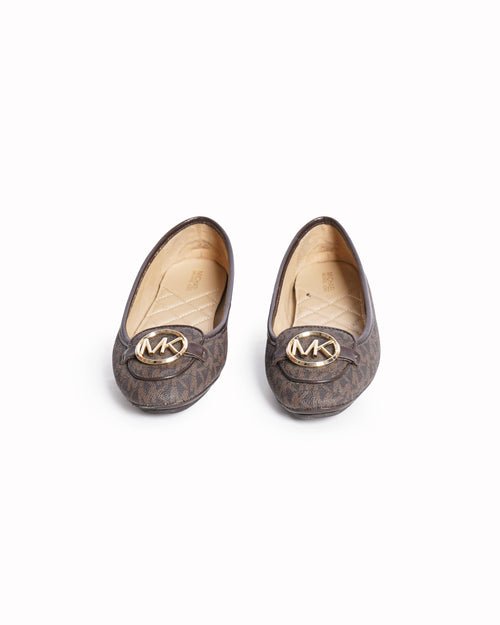 Michael Kors grained ballerina flats
